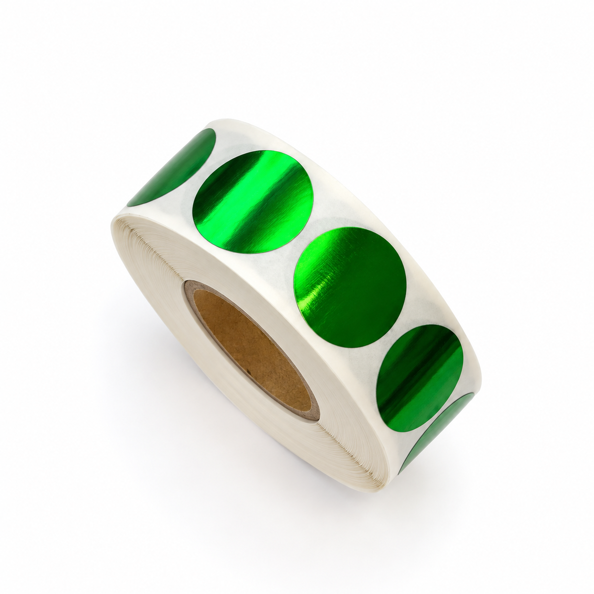 Emerald 16mm Scratch-Off Stickers — Roll of 1,000