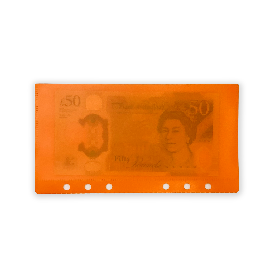 A6 Cash Envelope - Tangerine