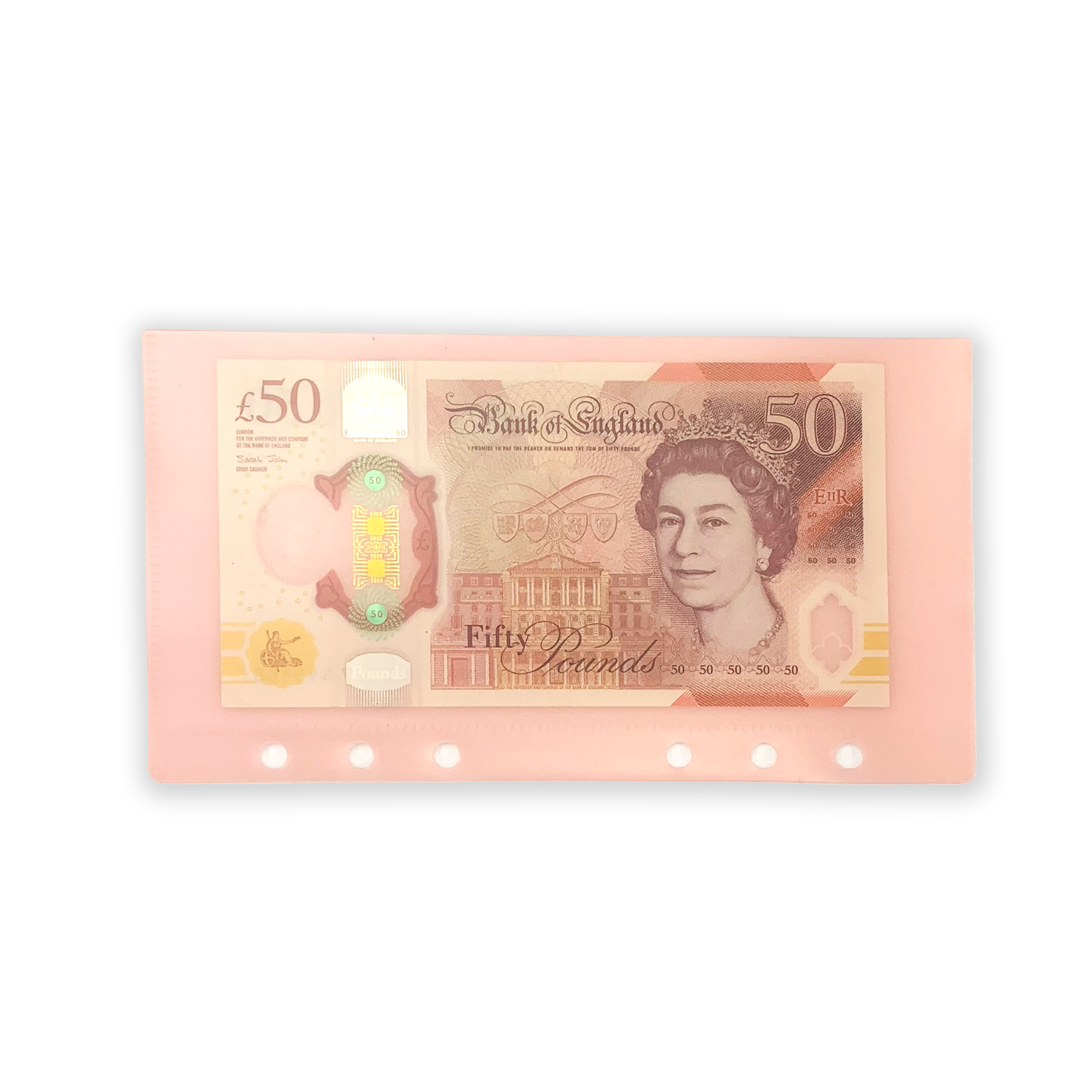 A6 Cash Envelope - Rosé