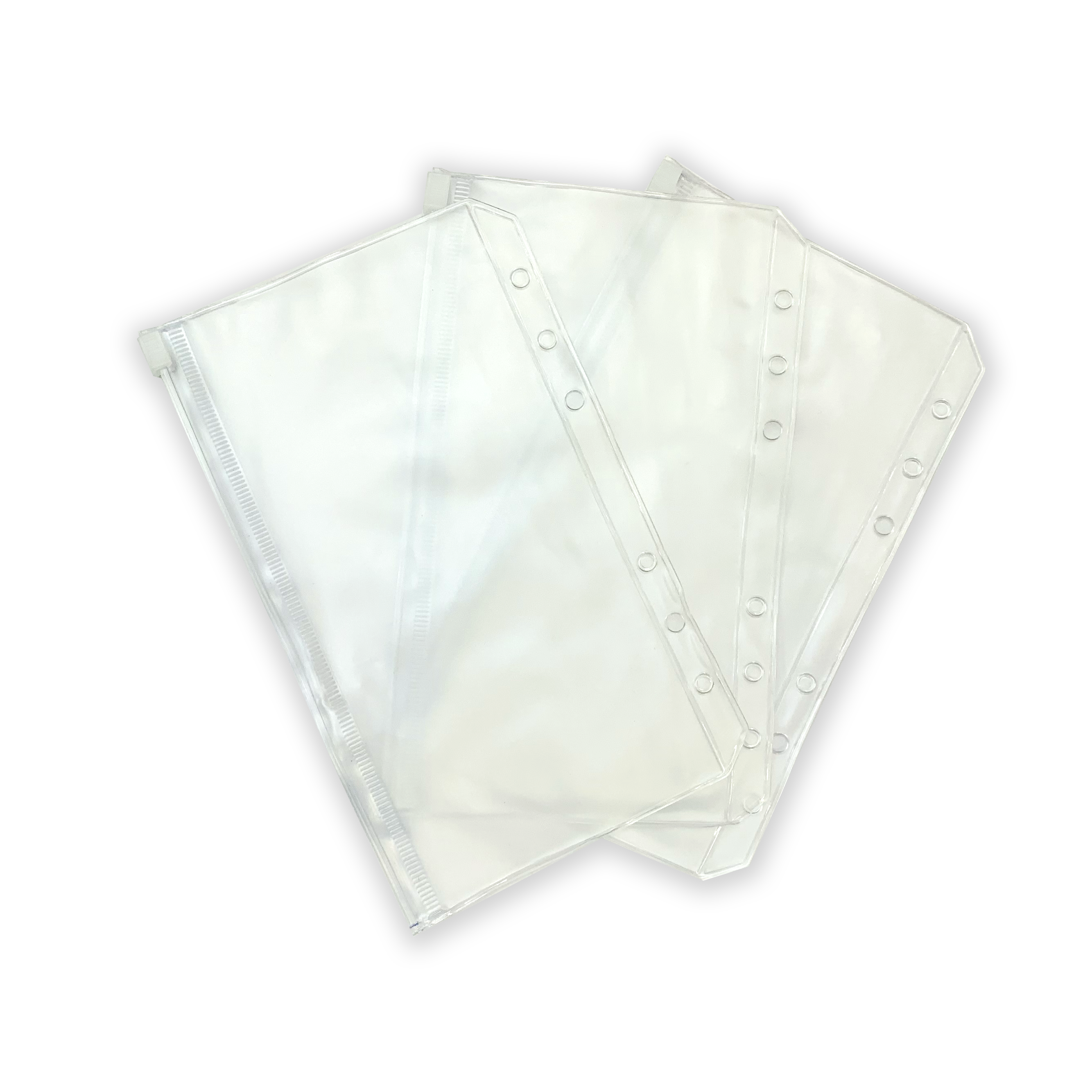 A6 Zipper Cash Envelope - Frosted