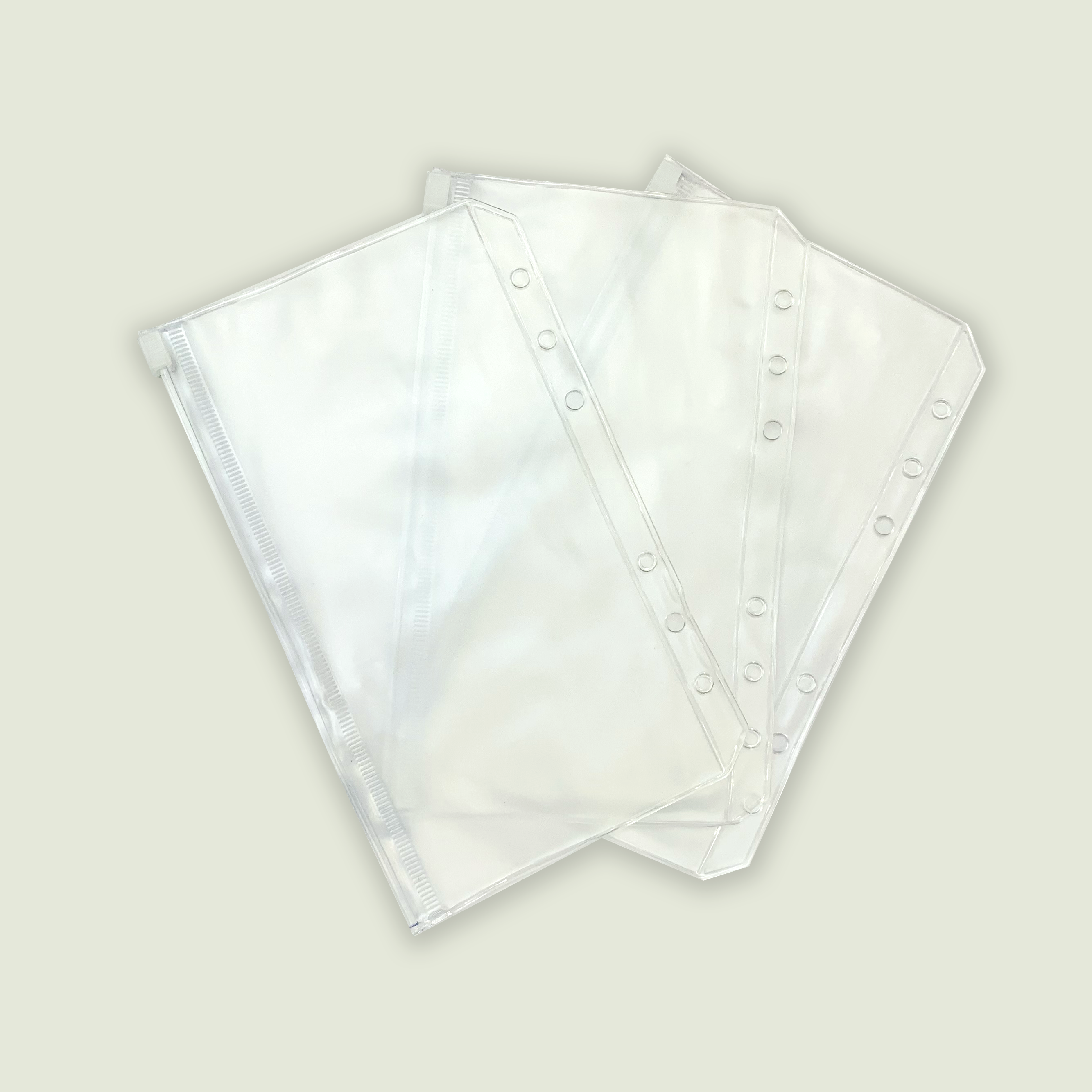 A6 Zipper Cash Envelope - Frosted