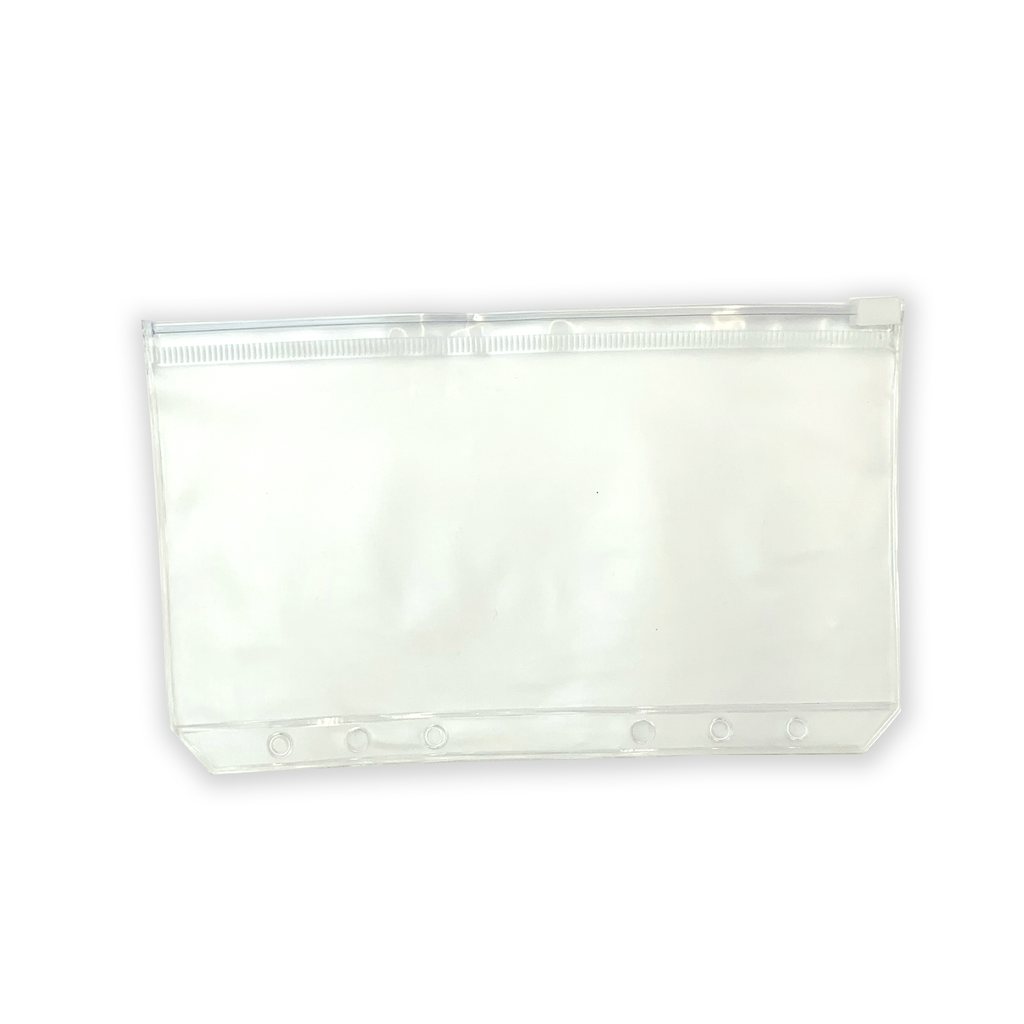 A6 Zipper Cash Envelope - Frosted