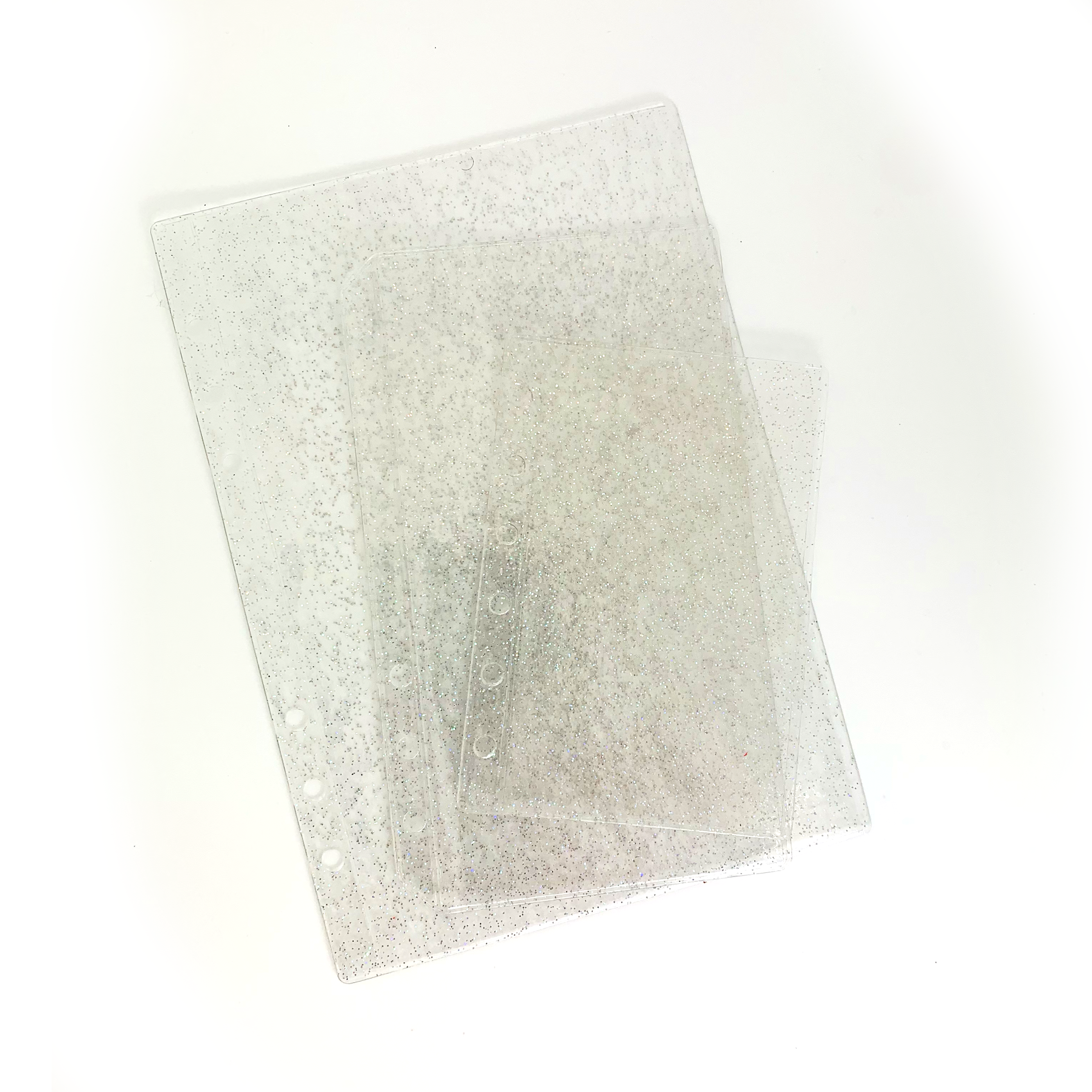 Glitter Zipless Cash Envelope - Clear