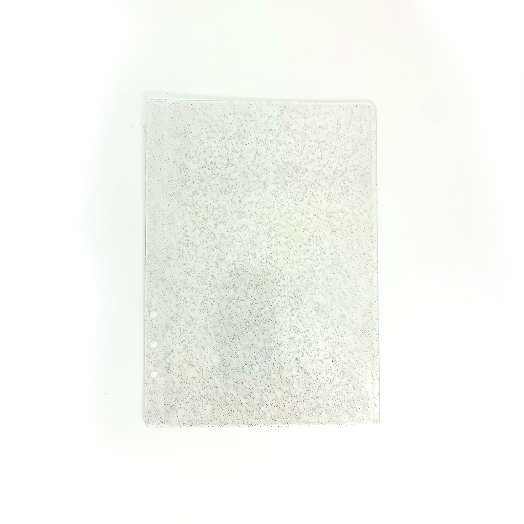 Glitter Zipless Cash Envelope - Clear