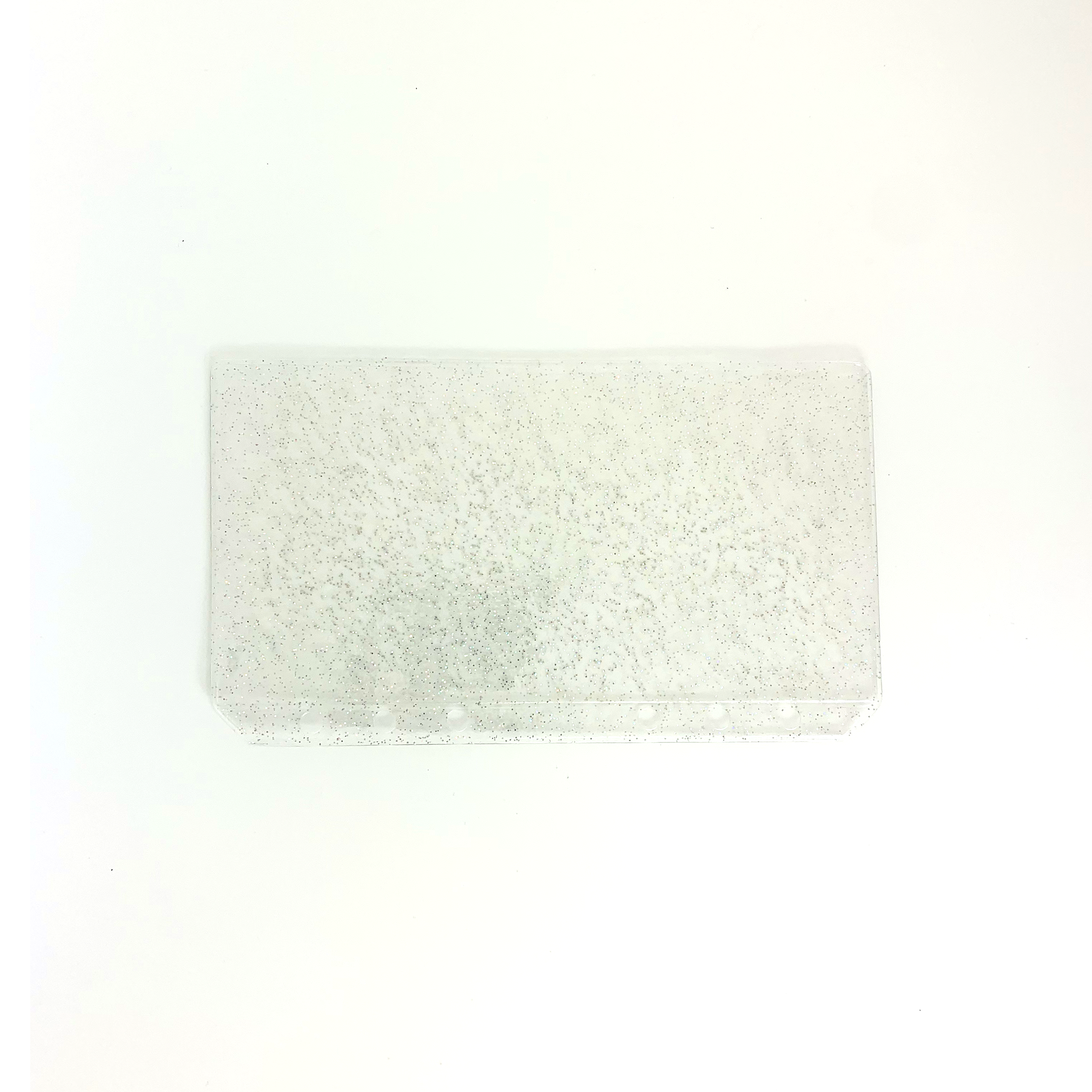Glitter Zipless Cash Envelope - Clear