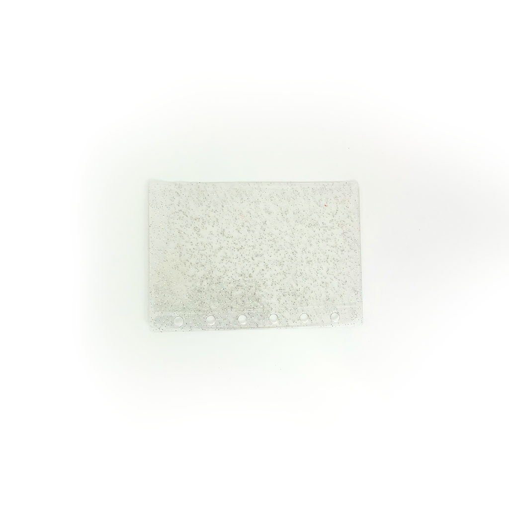 Glitter Zipless Cash Envelope - Clear