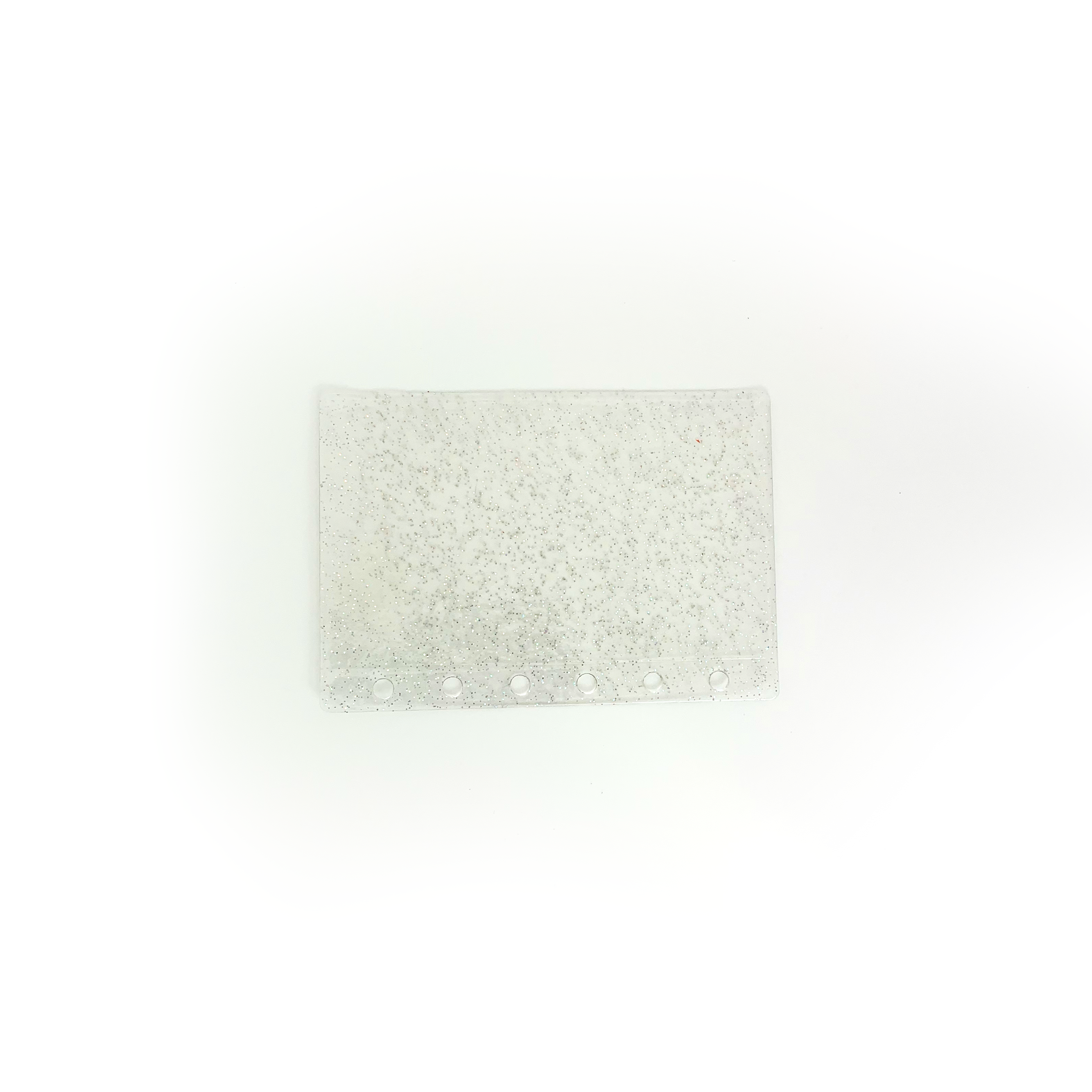 Glitter Zipless Cash Envelope - Clear