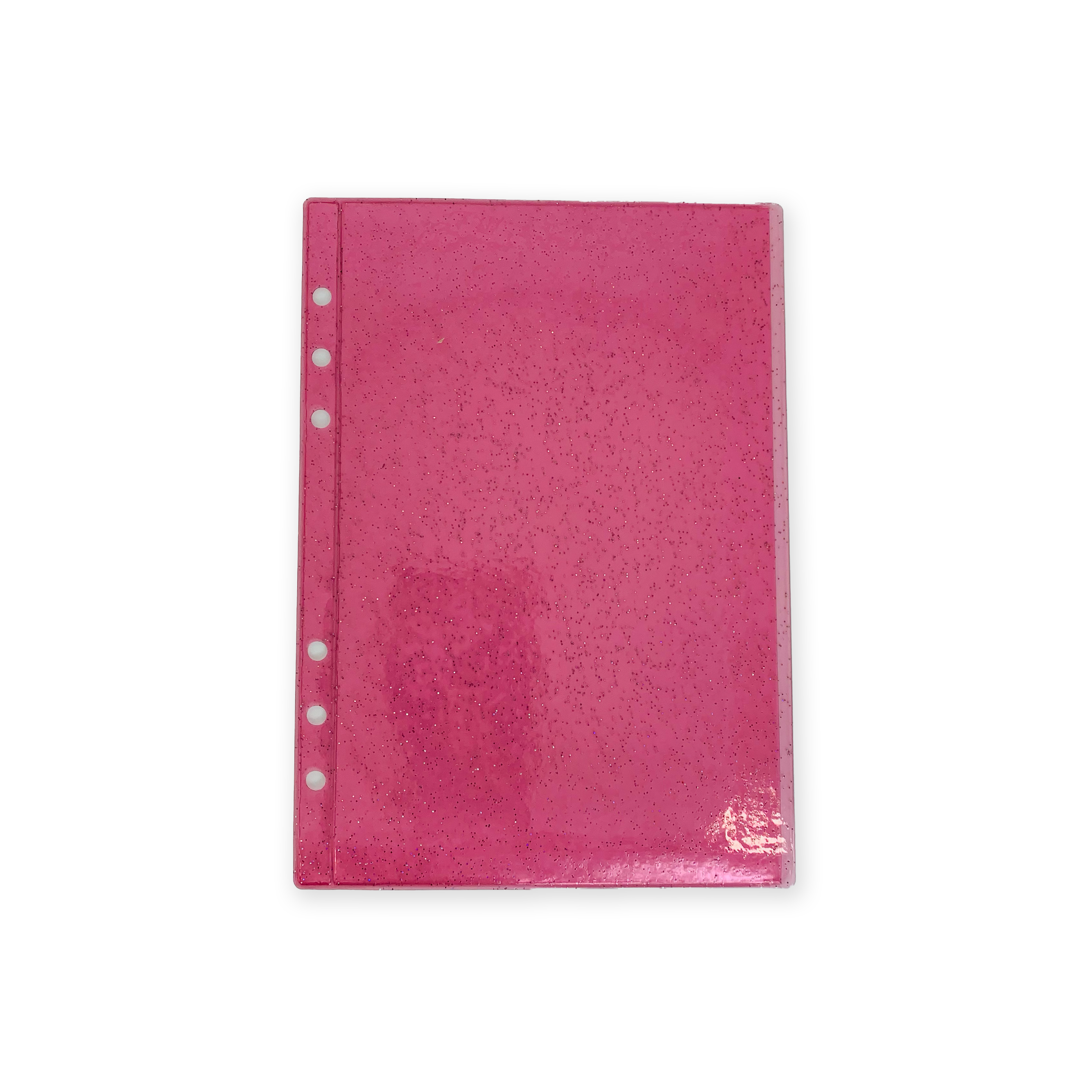 Glitter Zipless Cash Envelope - Cranberry