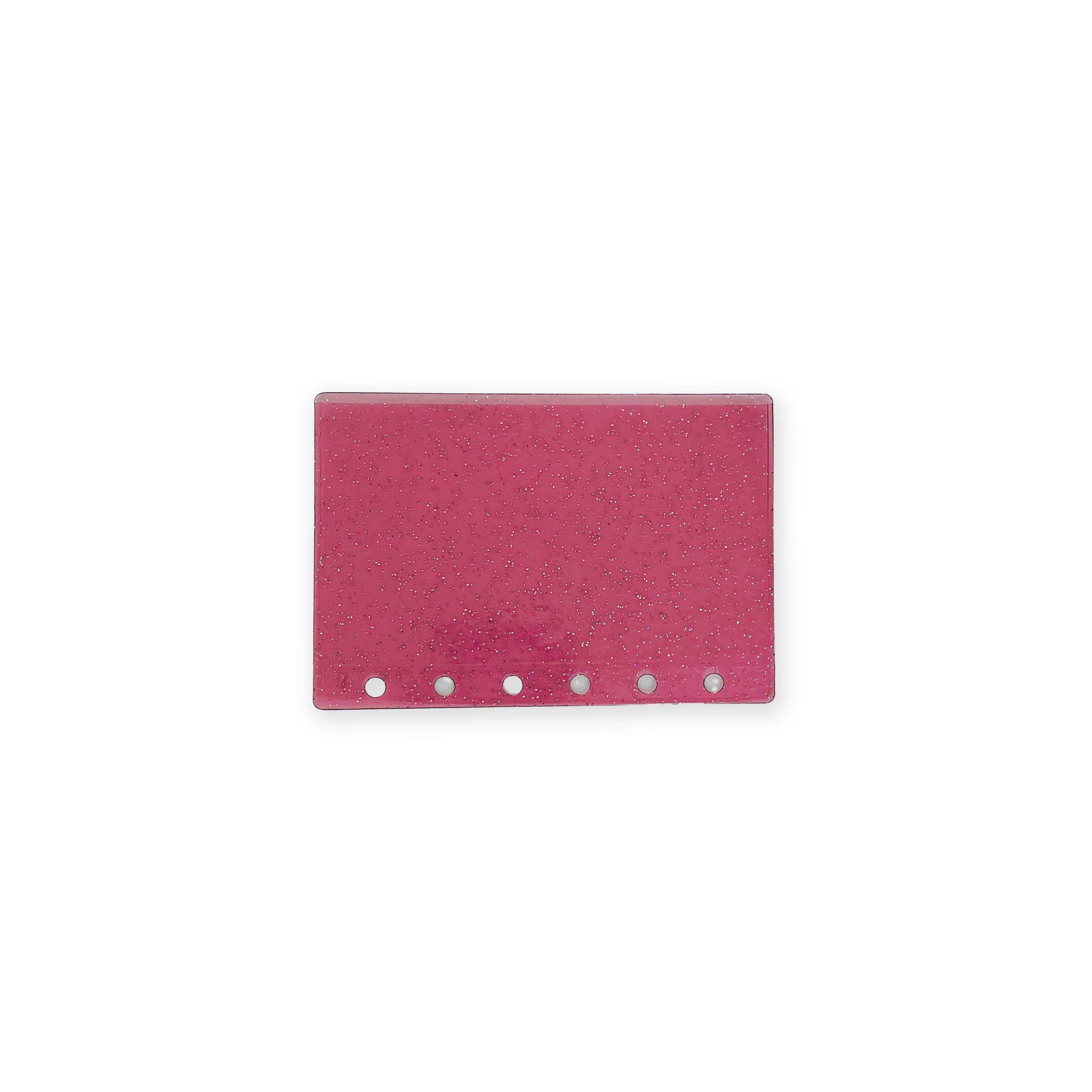 Glitter Zipless Cash Envelope - Cranberry