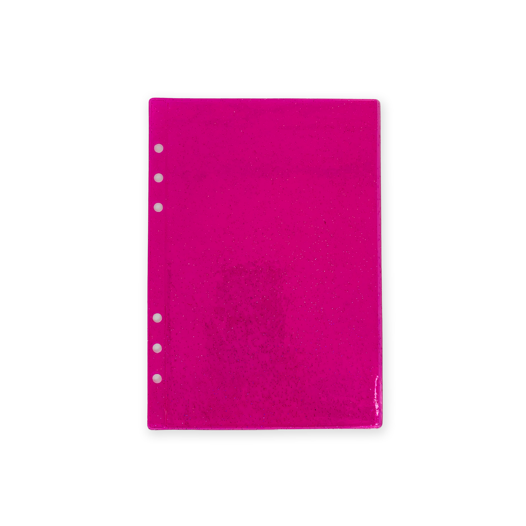 Glitter Zipless Cash Envelope - Fuscia