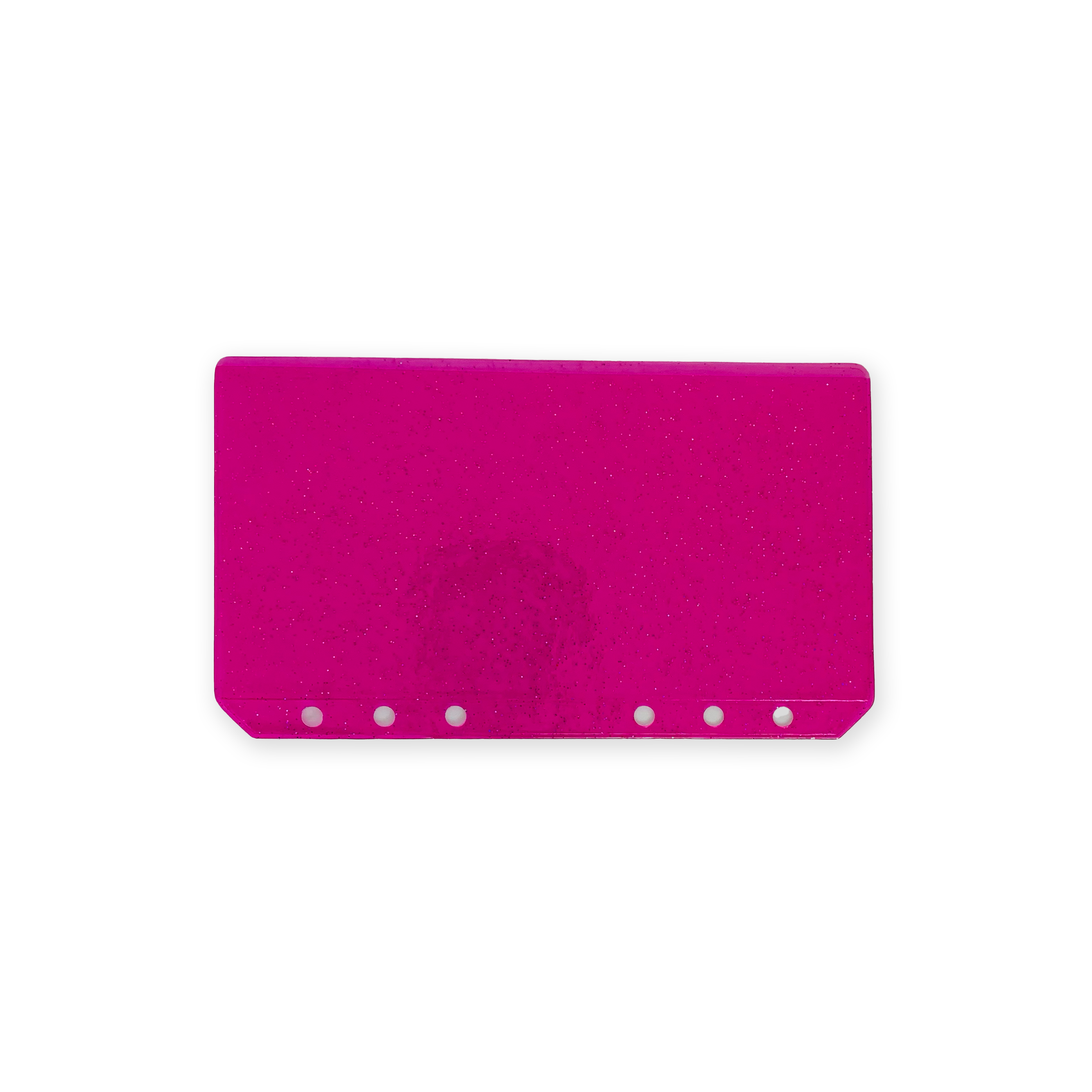 Glitter Zipless Cash Envelope - Fuscia