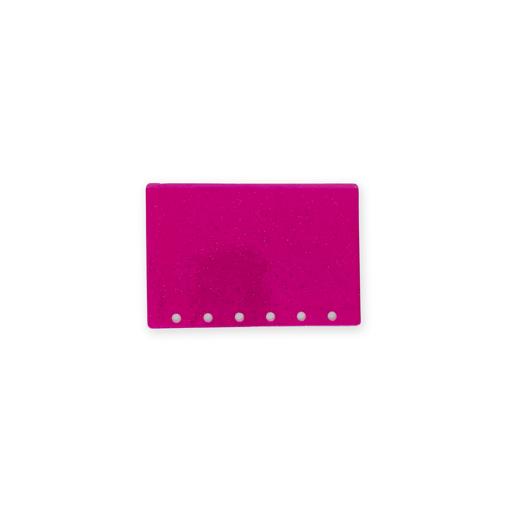 Glitter Zipless Cash Envelope - Fuscia