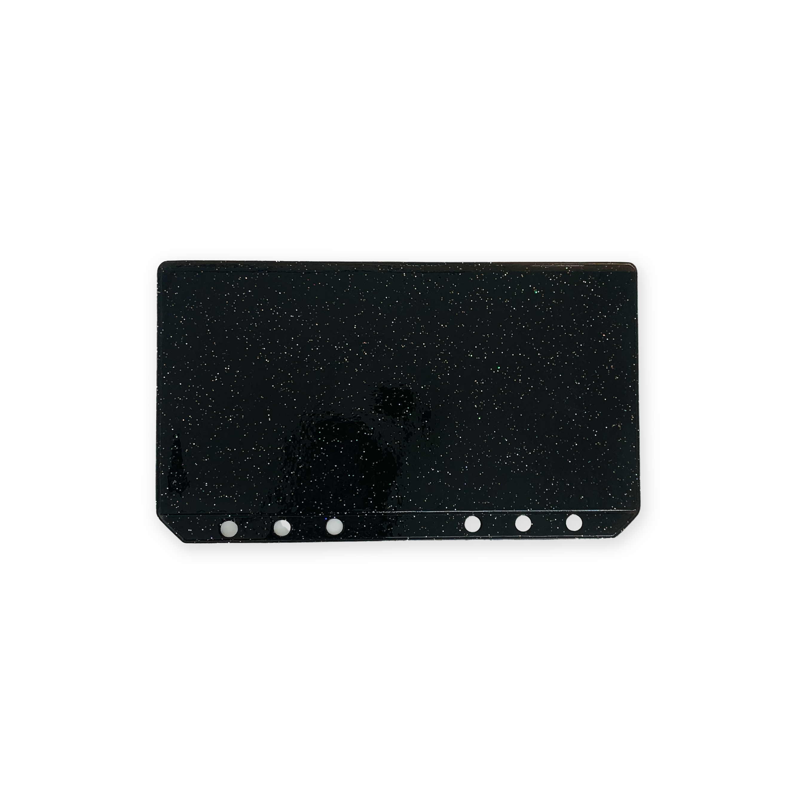 Glitter Zipless Cash Envelope - Ink