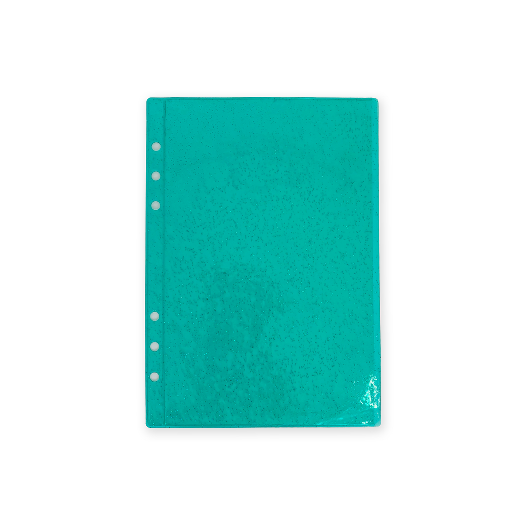 Glitter Zipless Cash Envelope - Jade