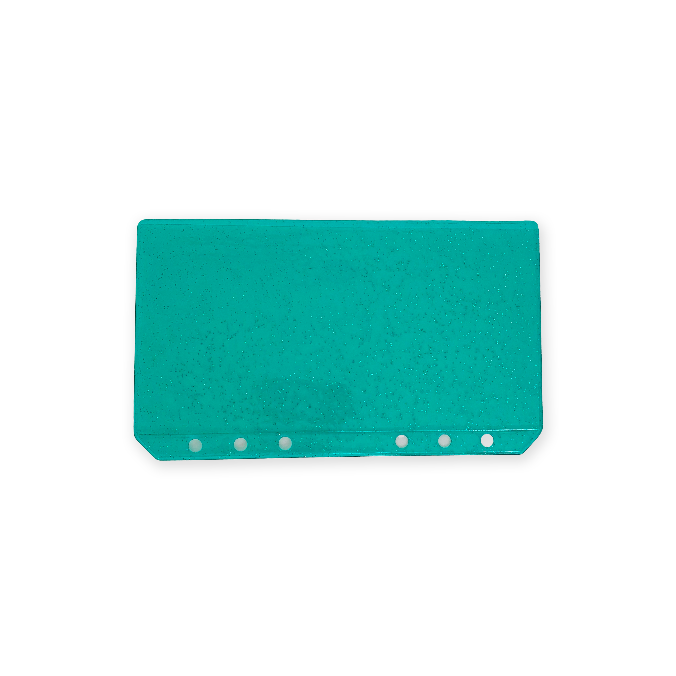 Glitter Zipless Cash Envelope - Jade