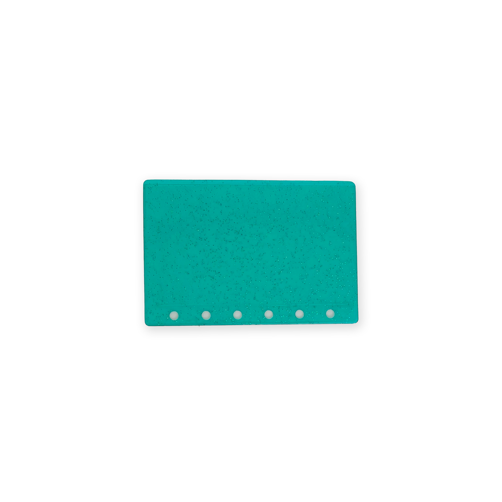 Glitter Zipless Cash Envelope - Jade