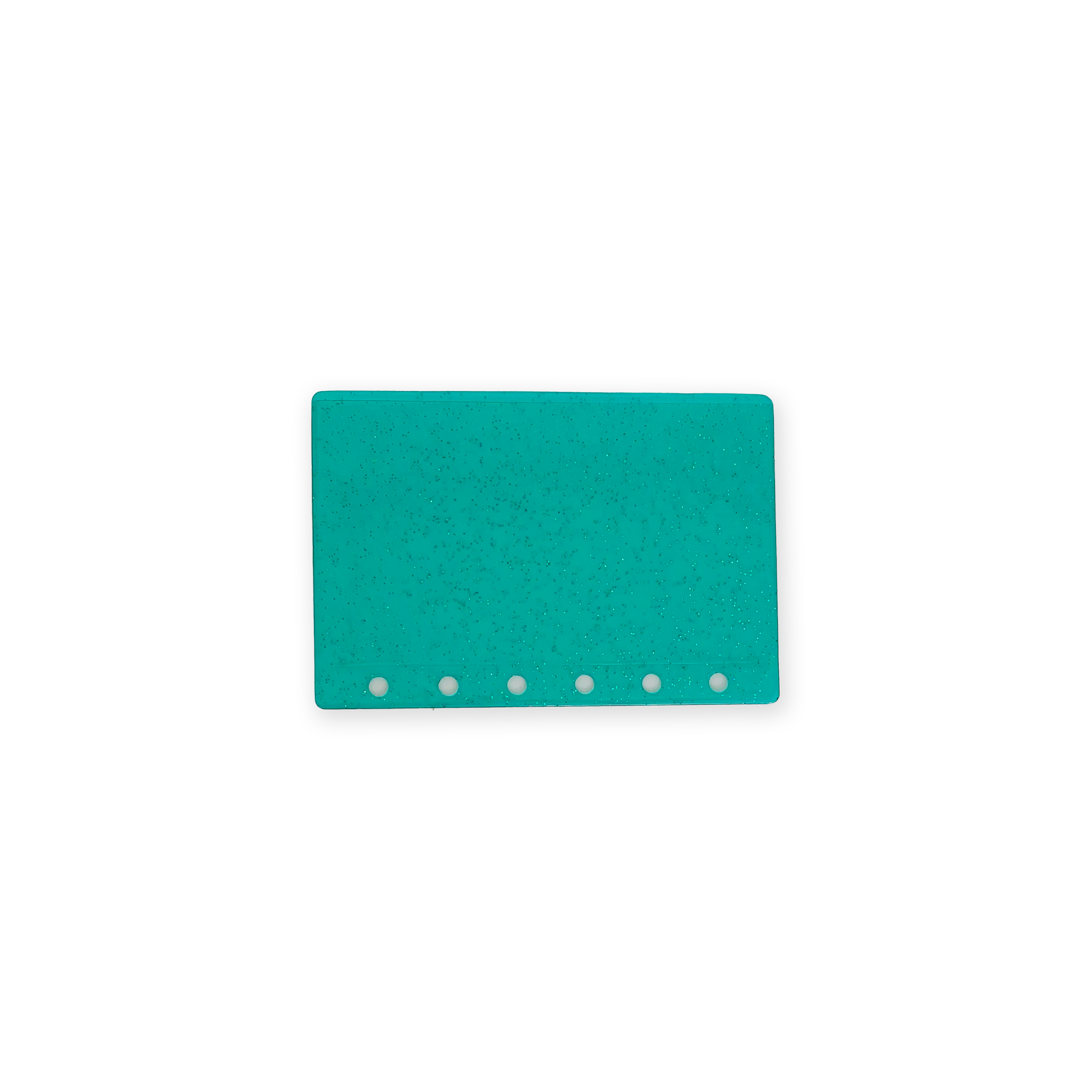 Glitter Zipless Cash Envelope - Jade