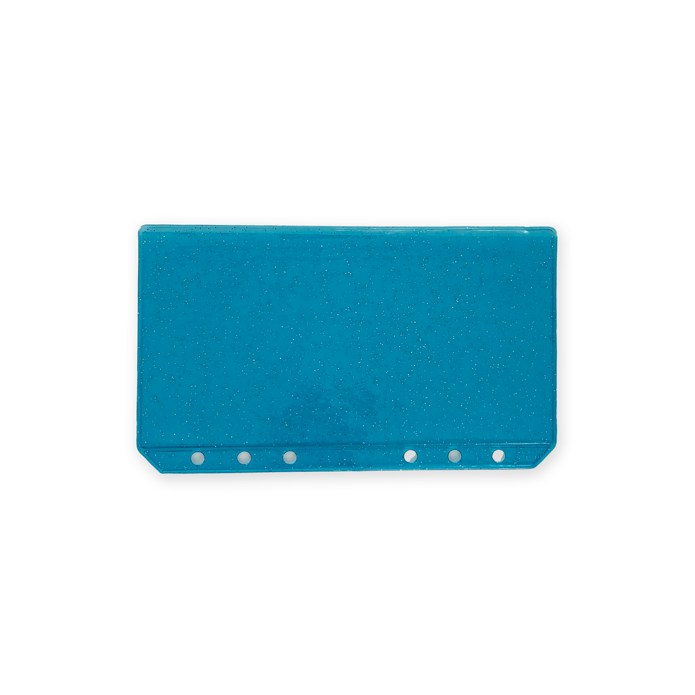 Glitter Zipless Cash Envelope - Lagoon