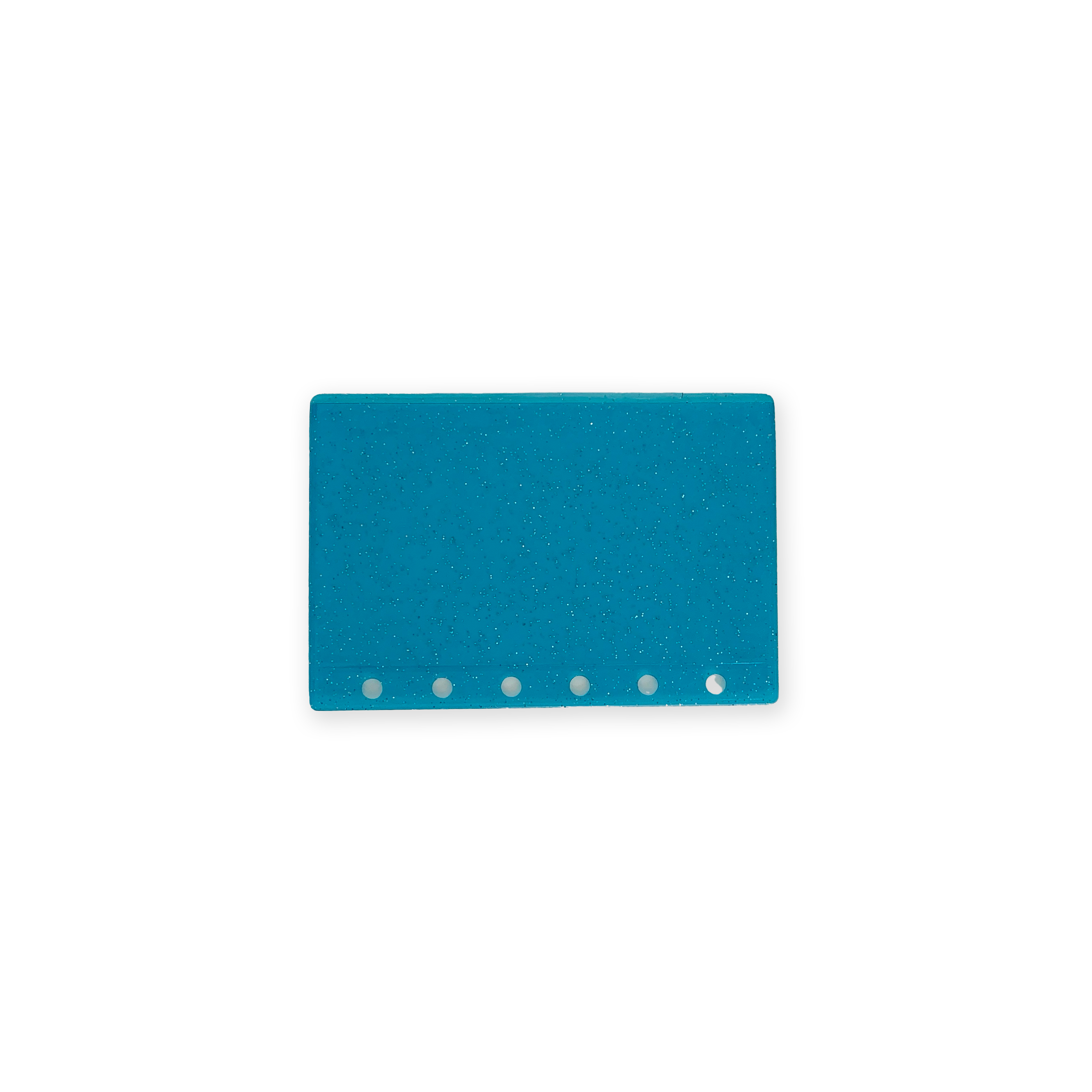 Glitter Zipless Cash Envelope - Lagoon
