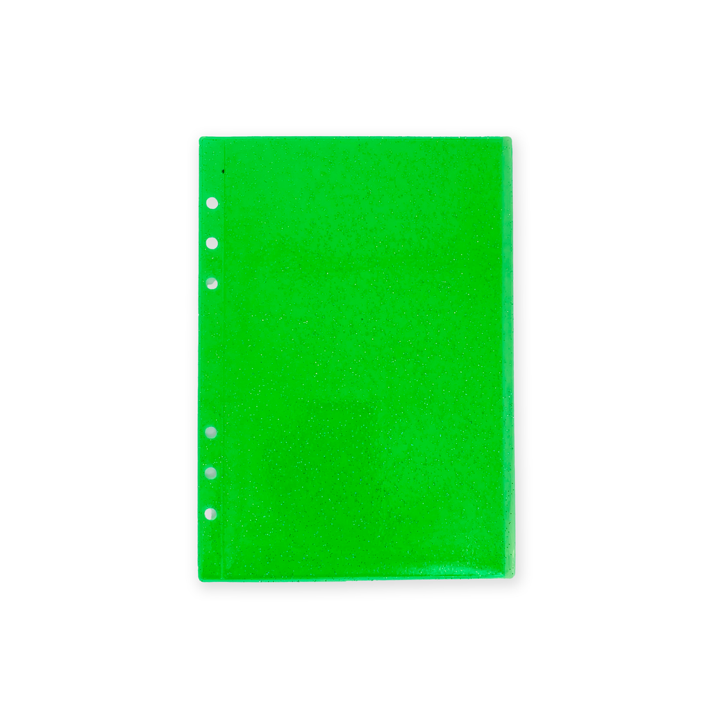 Glitter Zipless Cash Envelope - Lime
