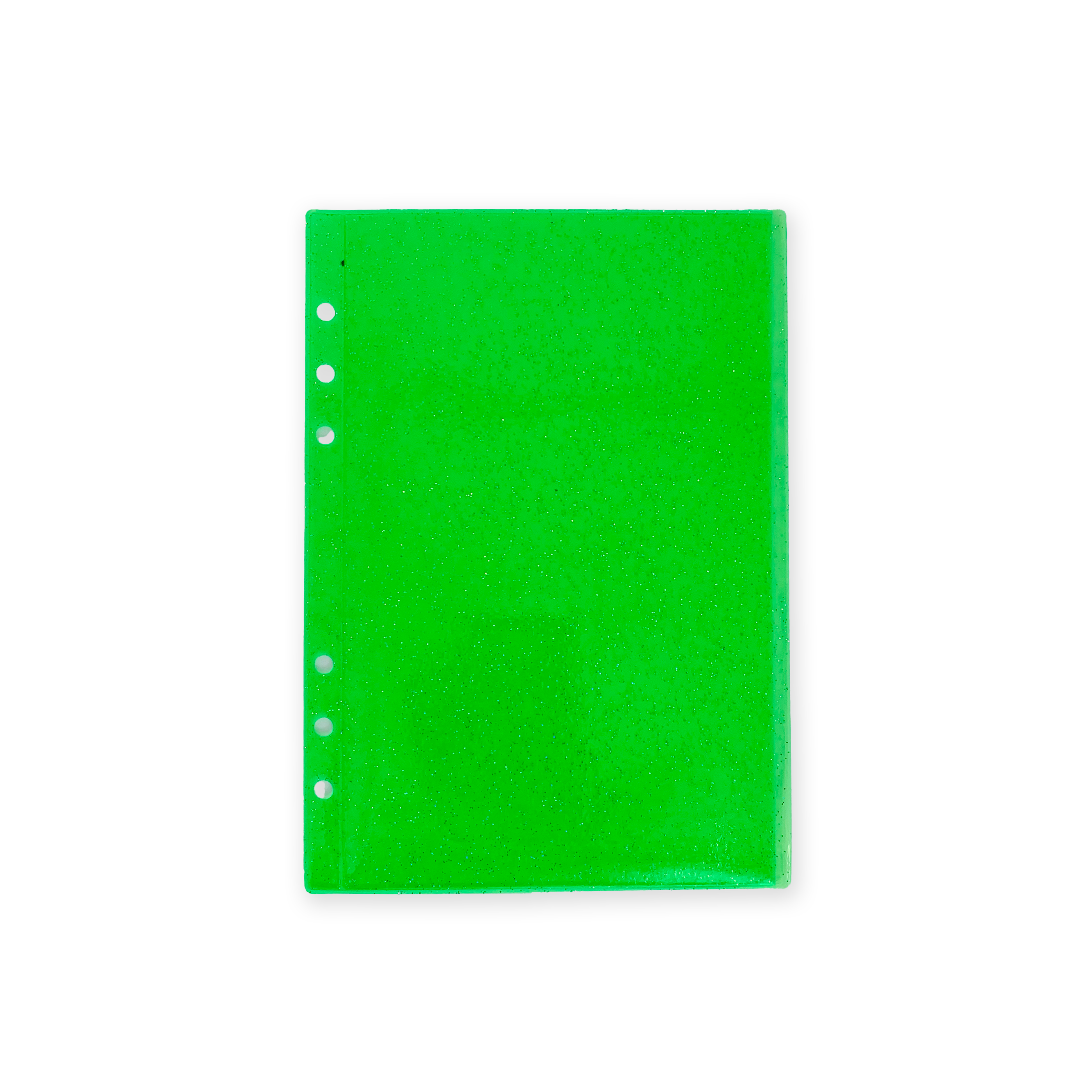 Glitter Zipless Cash Envelope - Lime