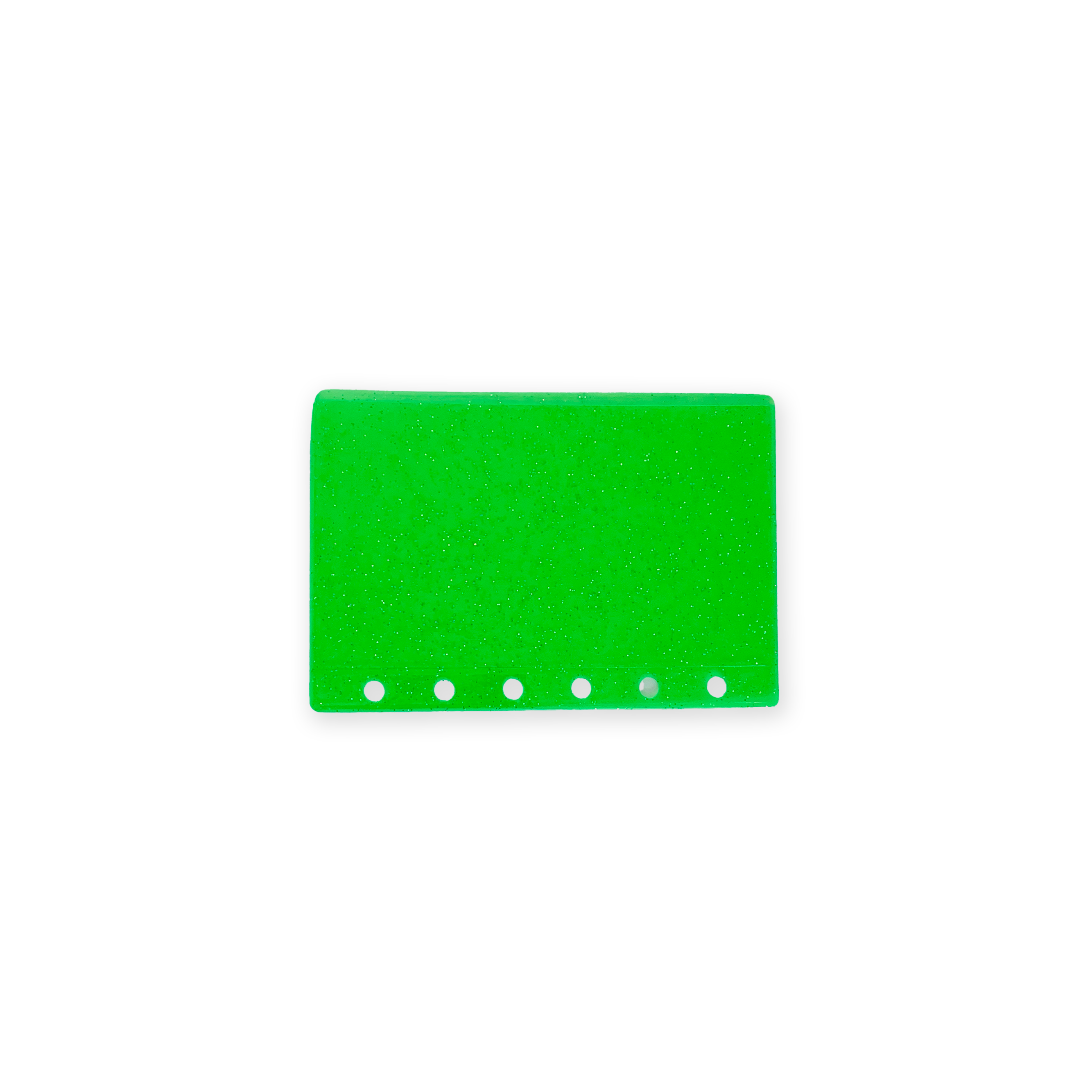Glitter Zipless Cash Envelope - Lime