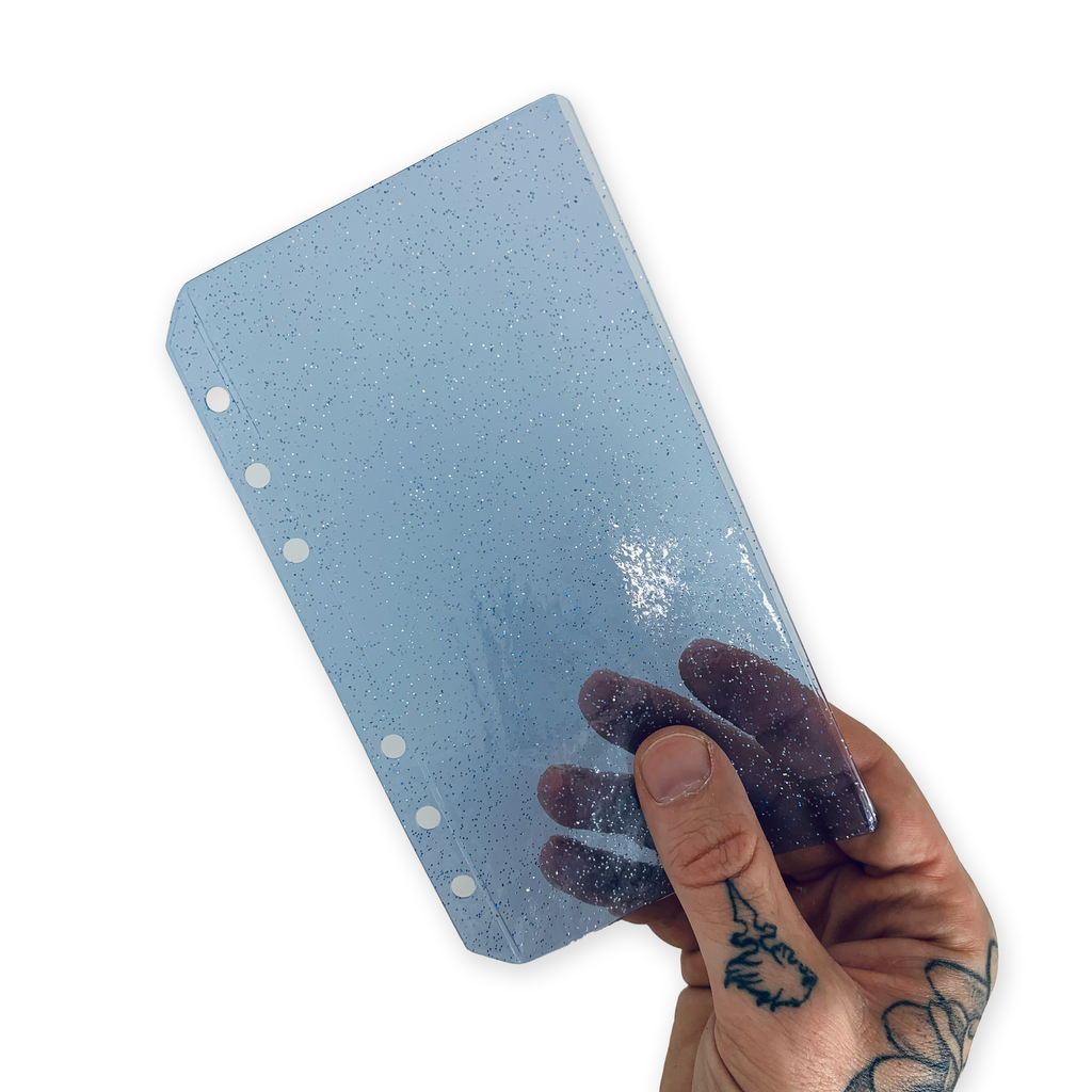 Glitter Zipless Cash Envelope - Marine