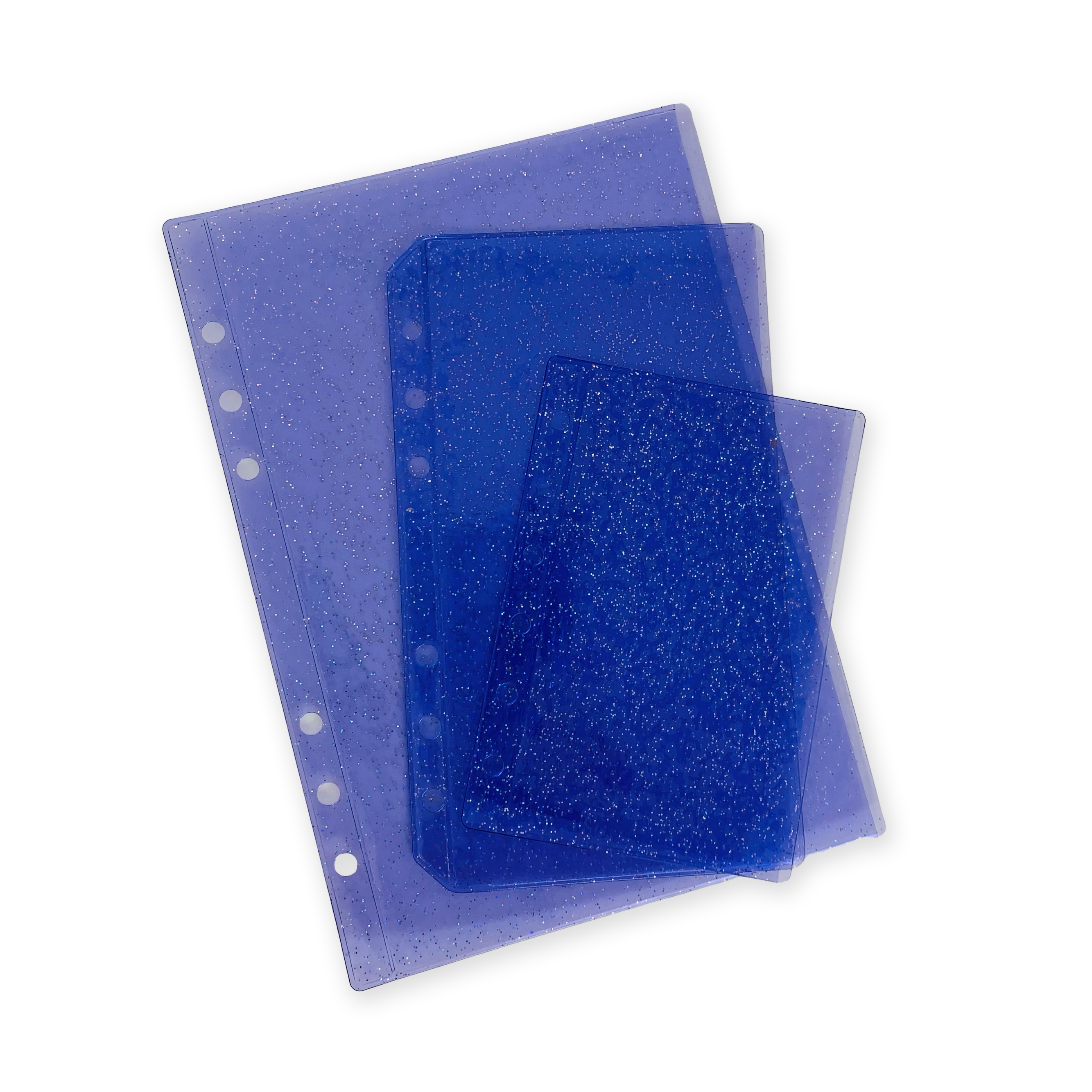 Glitter Zipless Cash Envelope - Mulberry