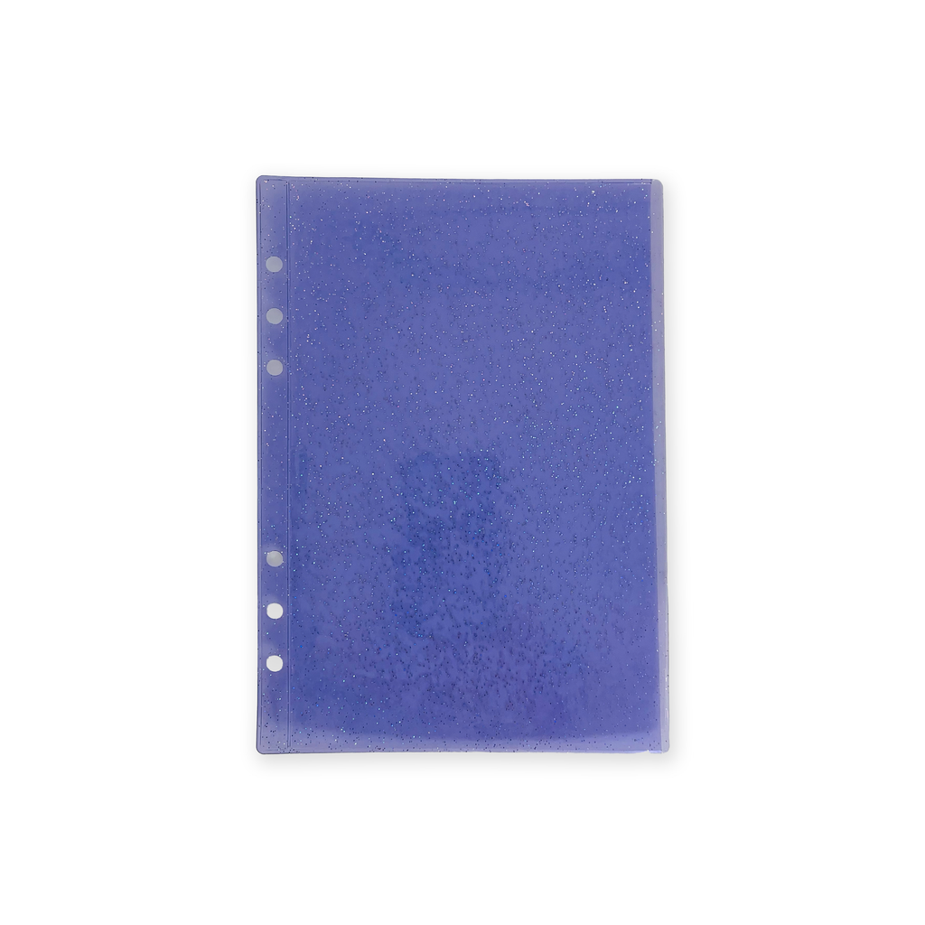 Glitter Zipless Cash Envelope - Mulberry