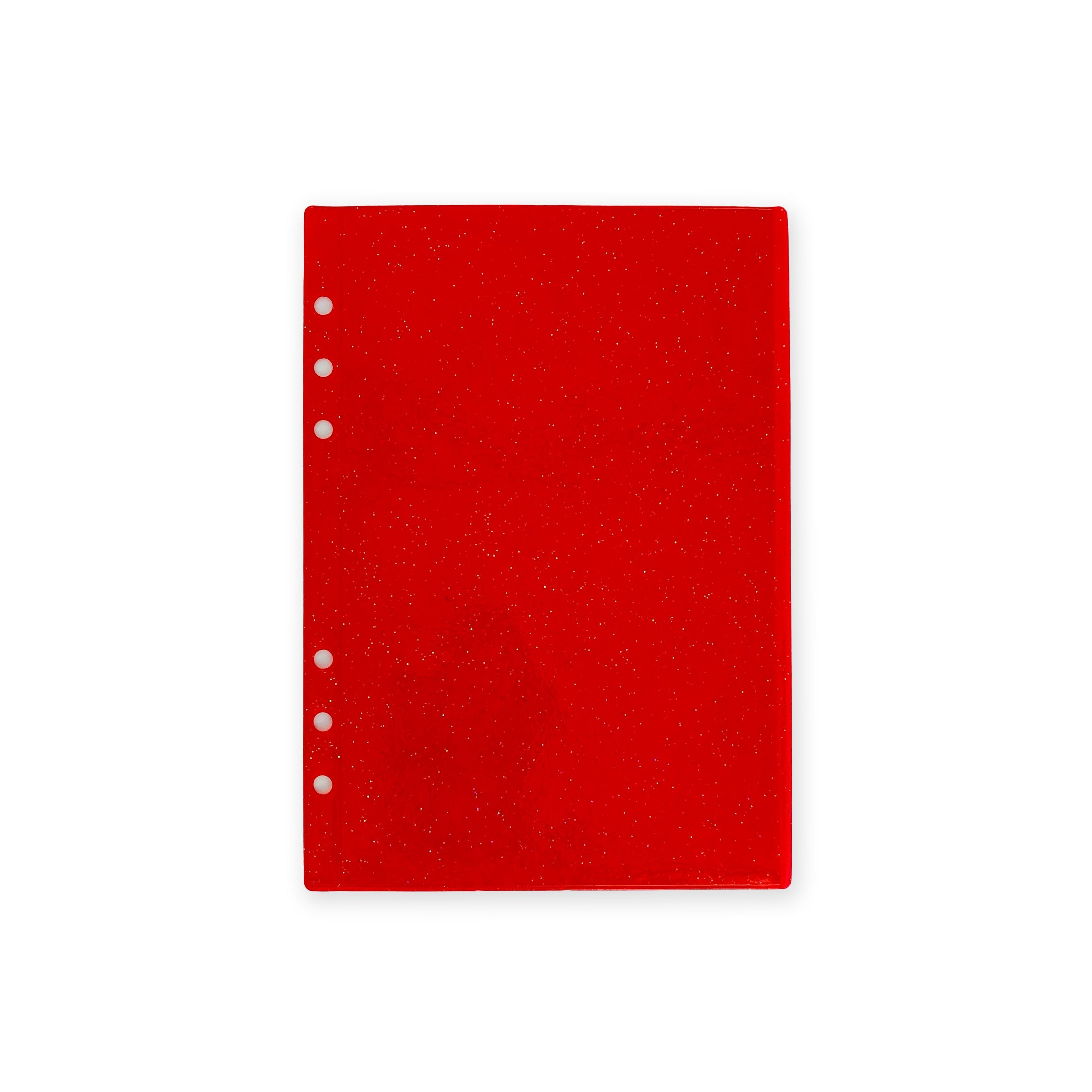 Glitter Zipless Cash Envelope - Scarlet
