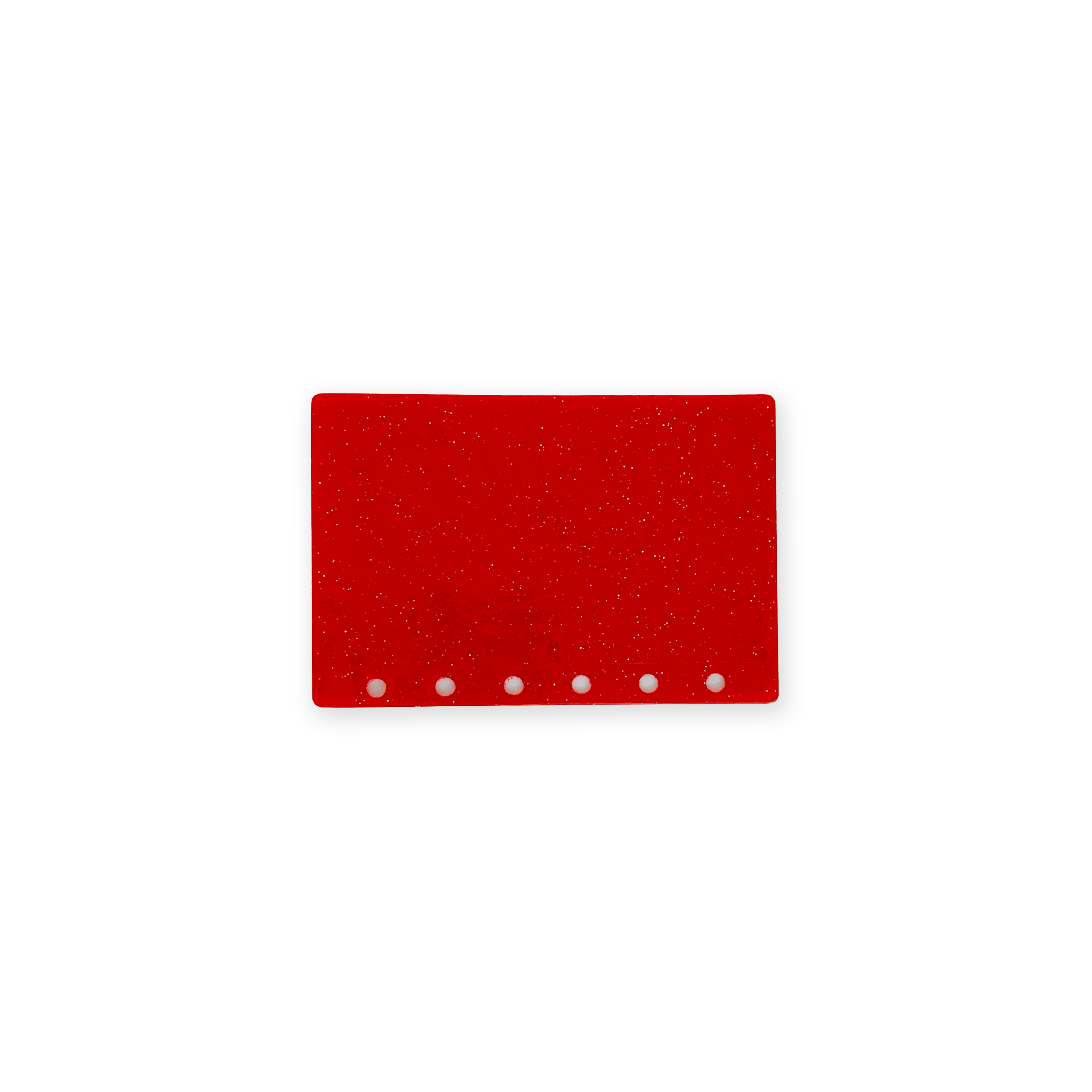 Glitter Zipless Cash Envelope - Scarlet