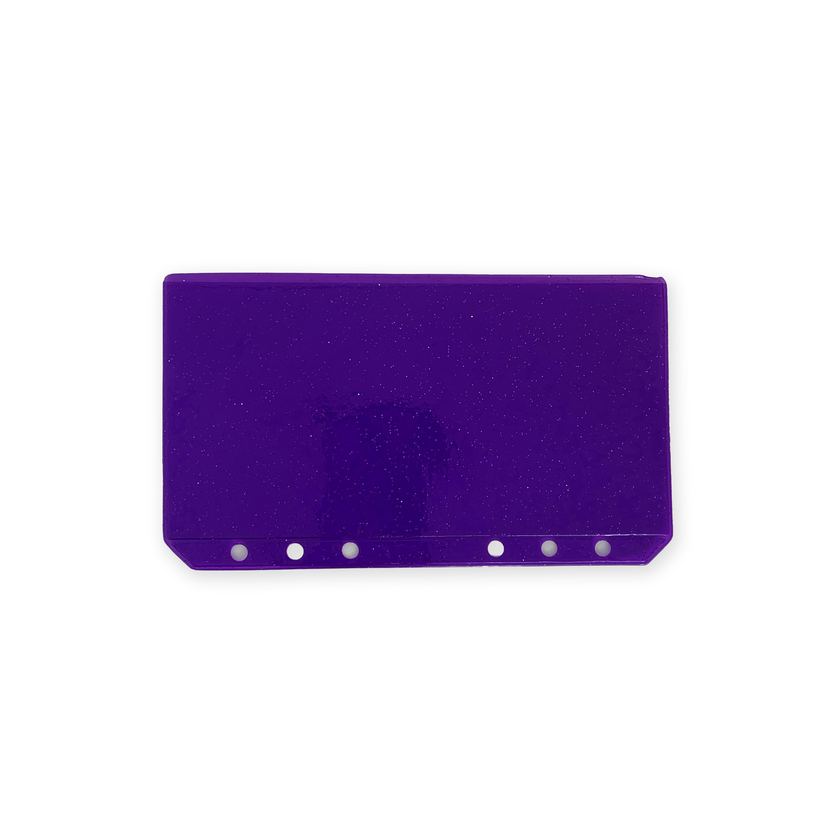 Glitter Zipless Cash Envelope - Violet