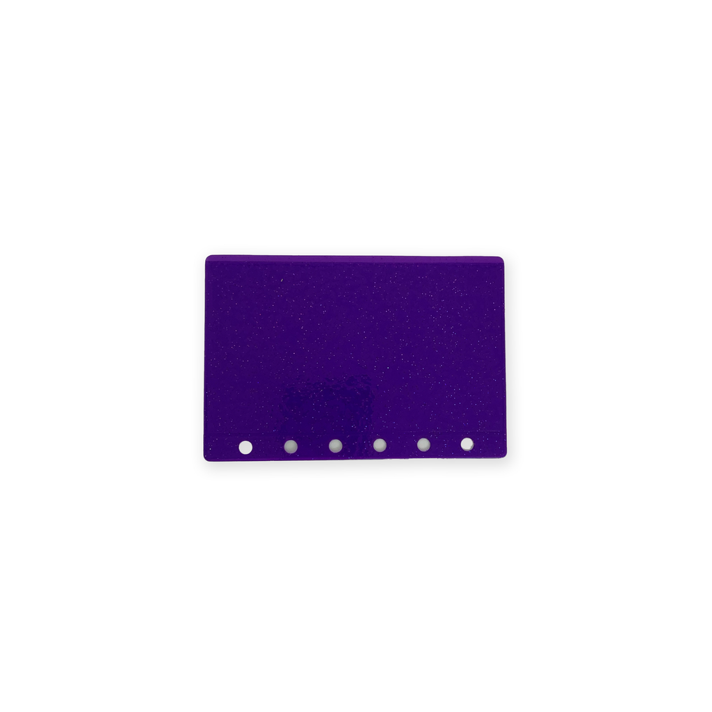 Glitter Zipless Cash Envelope - Violet