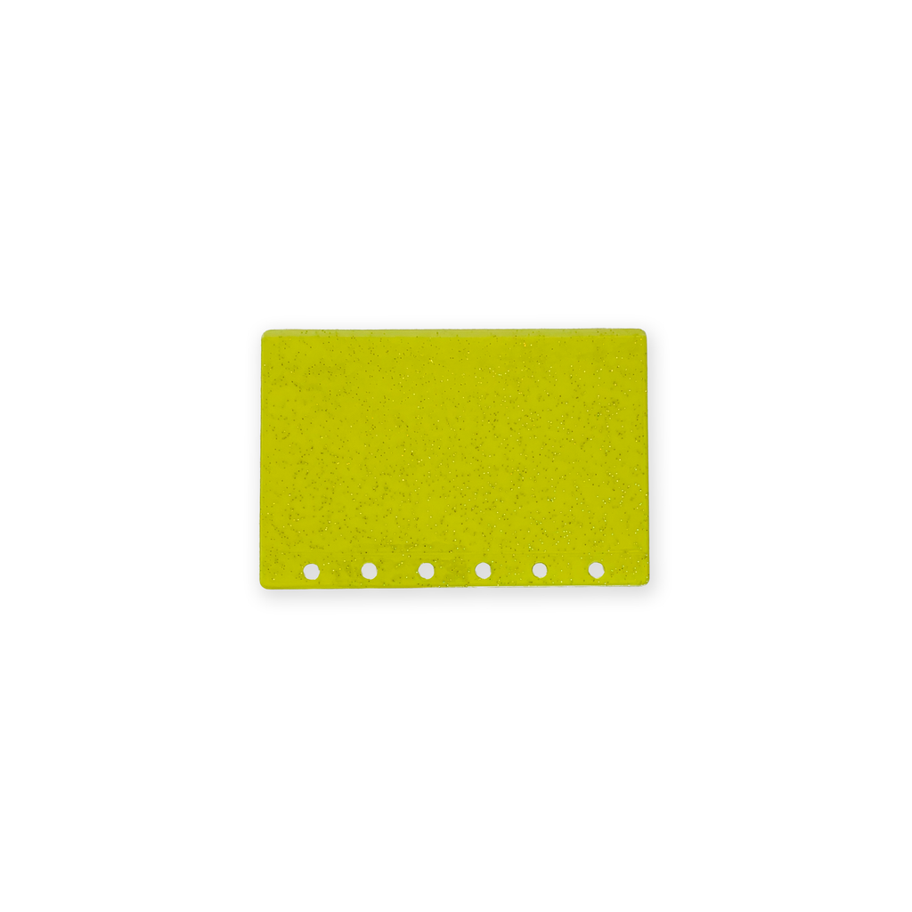 Glitter Zipless Cash Envelope - Lemon