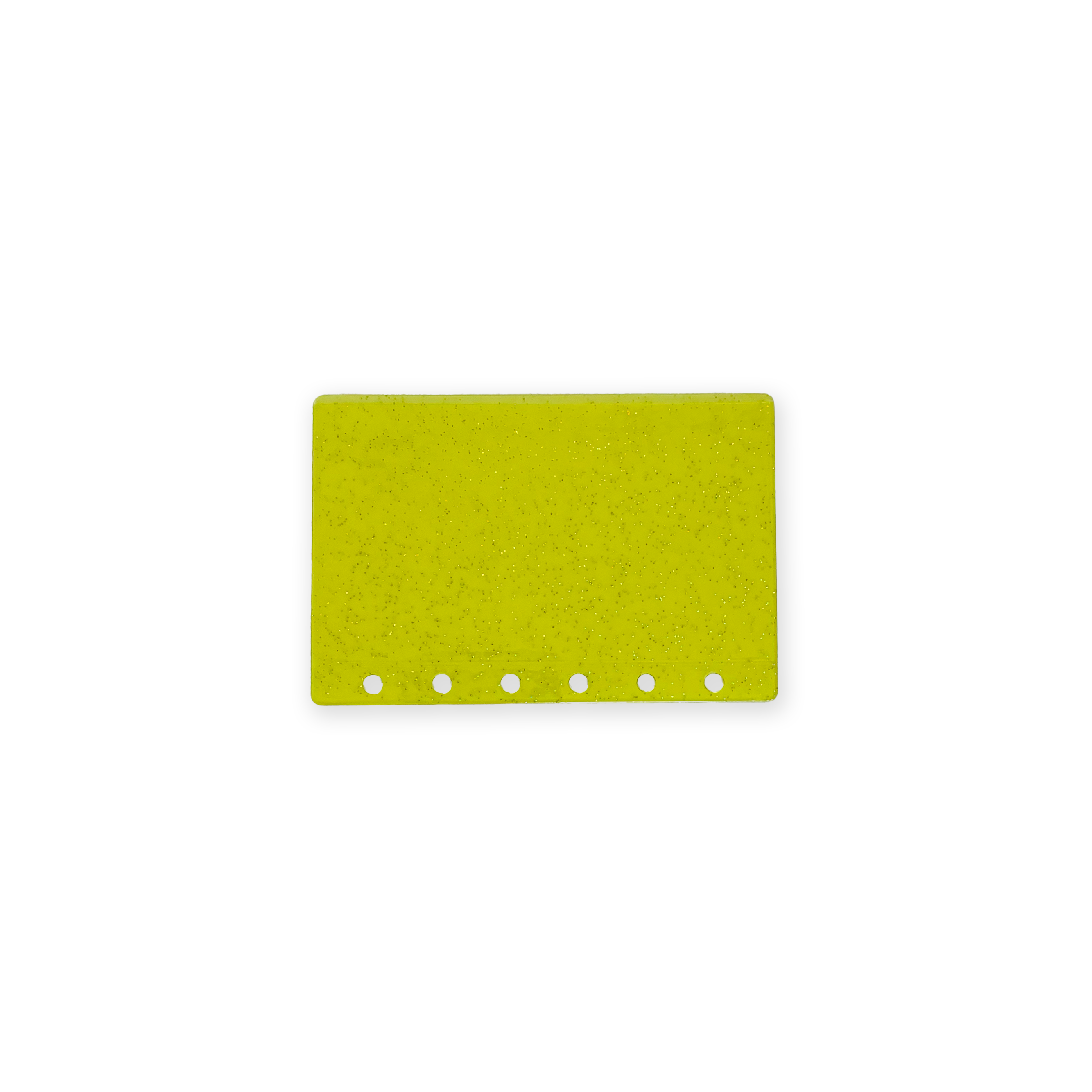 Glitter Zipless Cash Envelope - Lemon