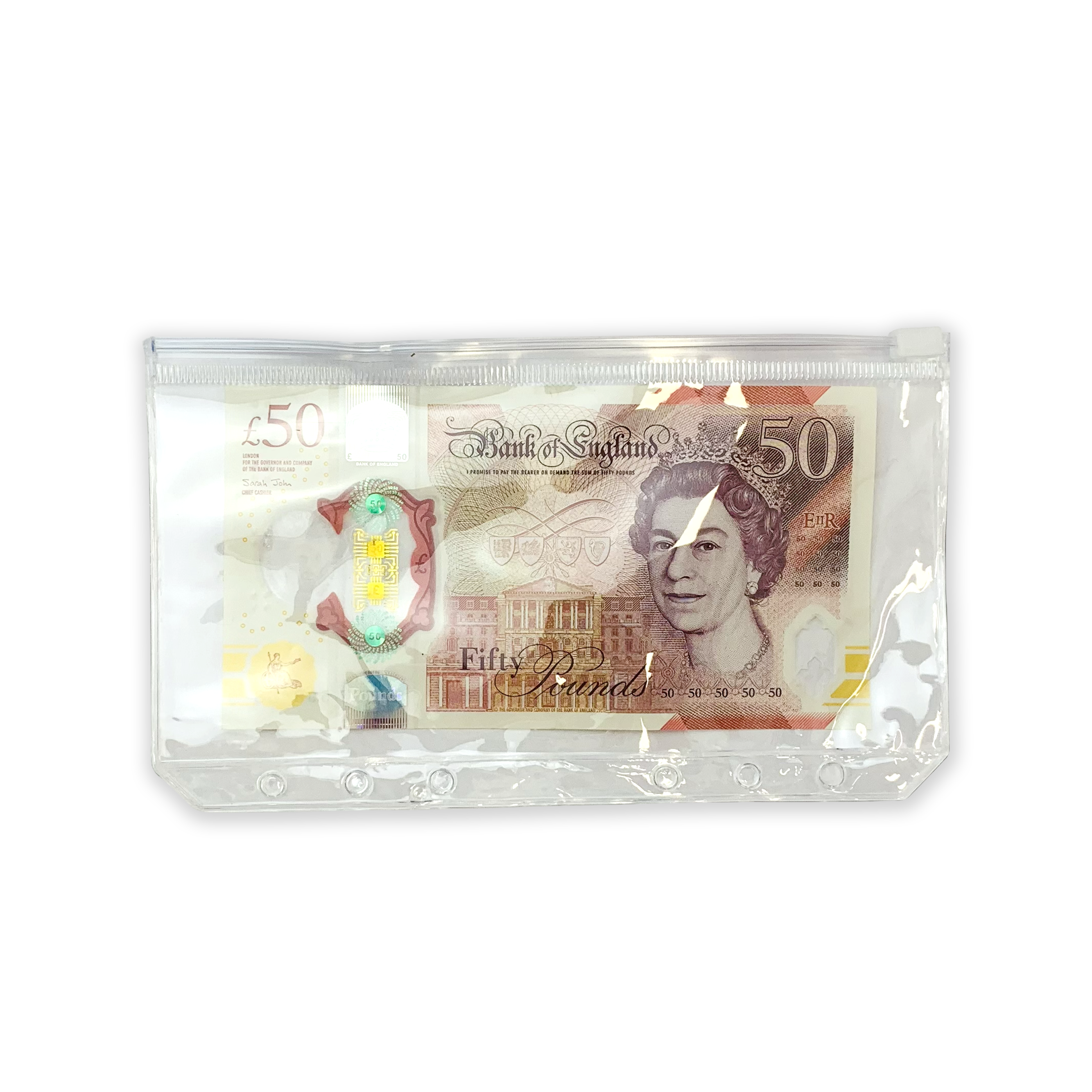 A6 Zipper Cash Envelope - Gloss