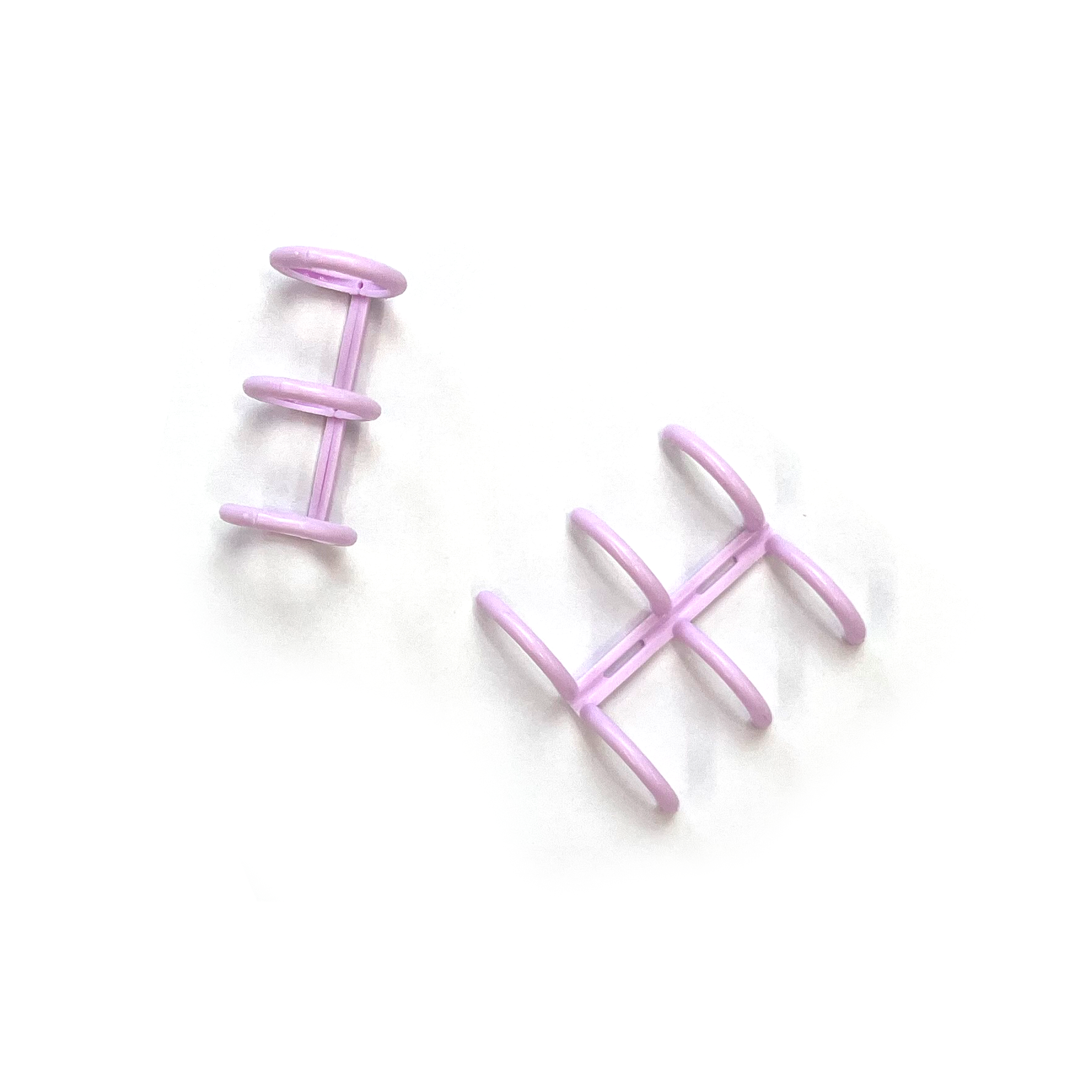 Lavender Plastic 15mm Binder Rings