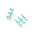 Turquoise Plastic 15mm Binder Rings
