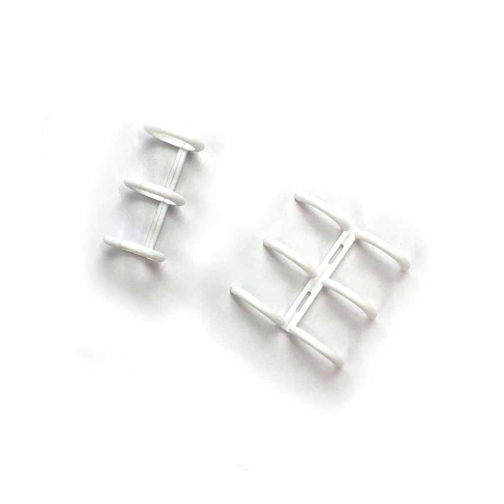 White Plastic 15mm Binder Rings