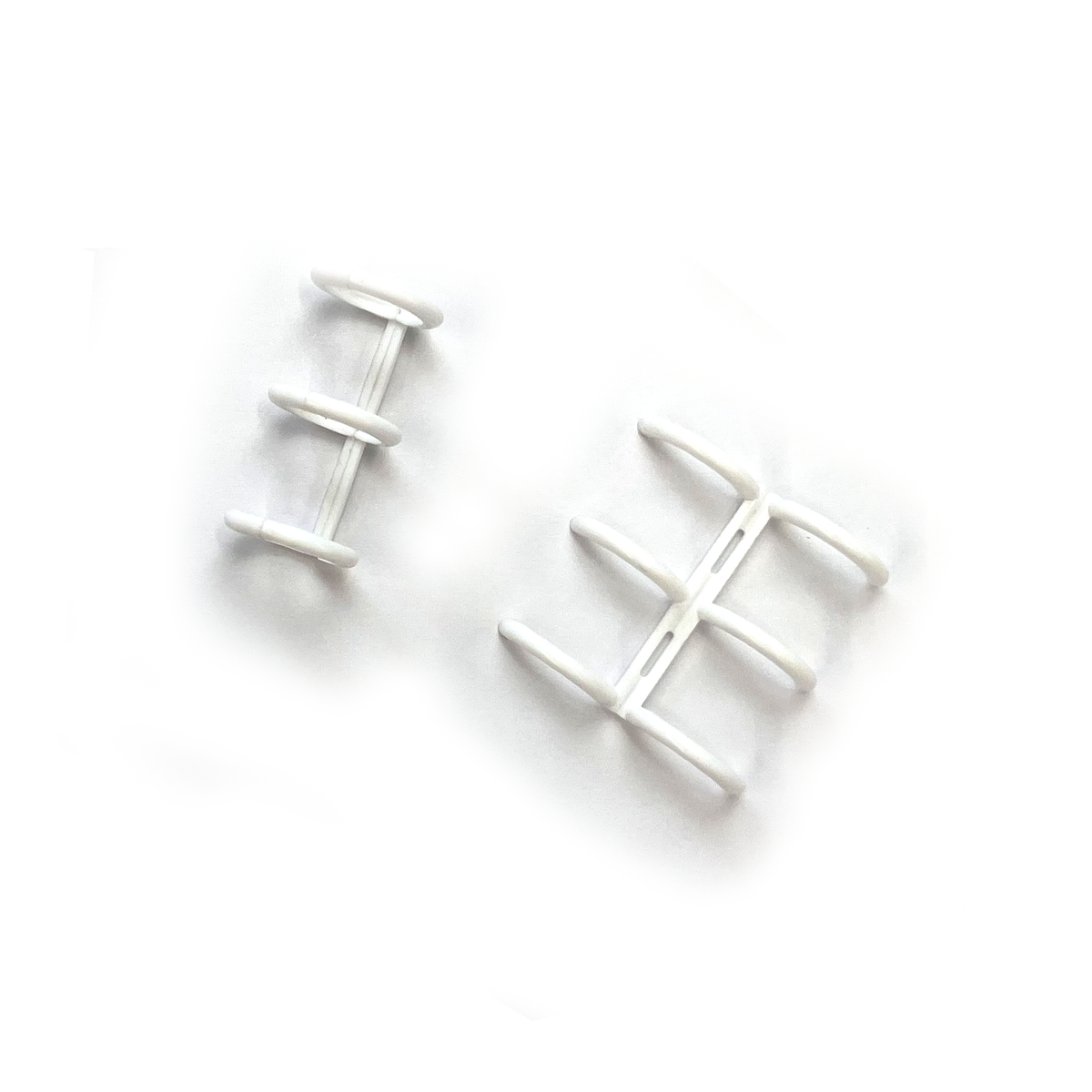White Plastic 15mm Binder Rings