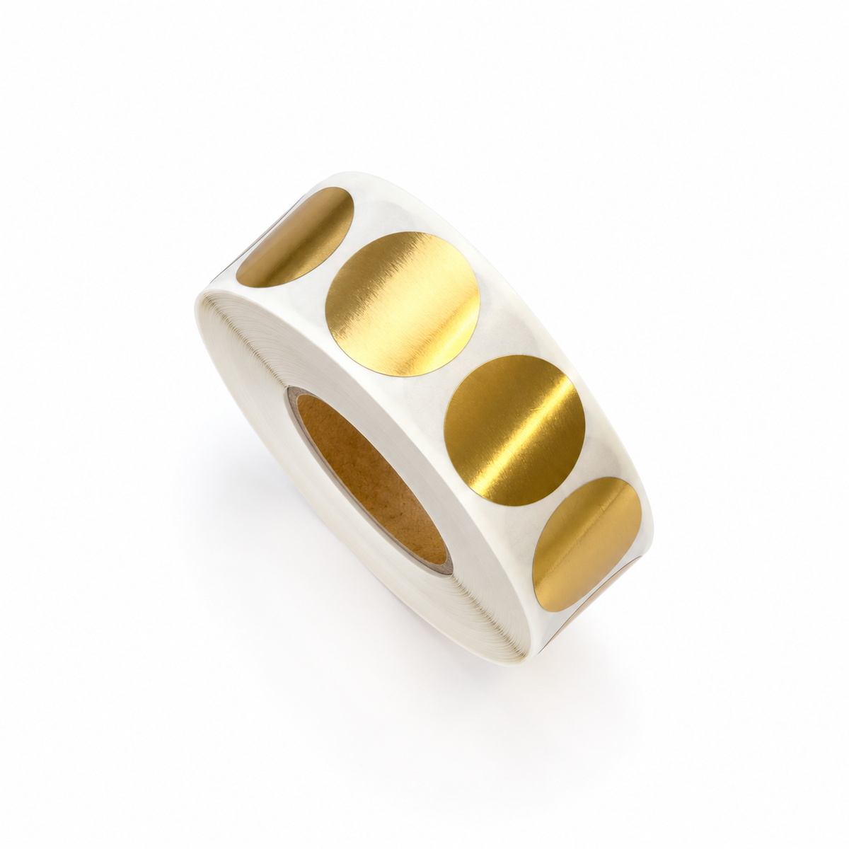 Gold 16mm Scratch-Off Stickers — Roll of 1,000