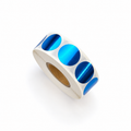 Cobalt 16mm Scratch-Off Stickers — Roll of 1,000