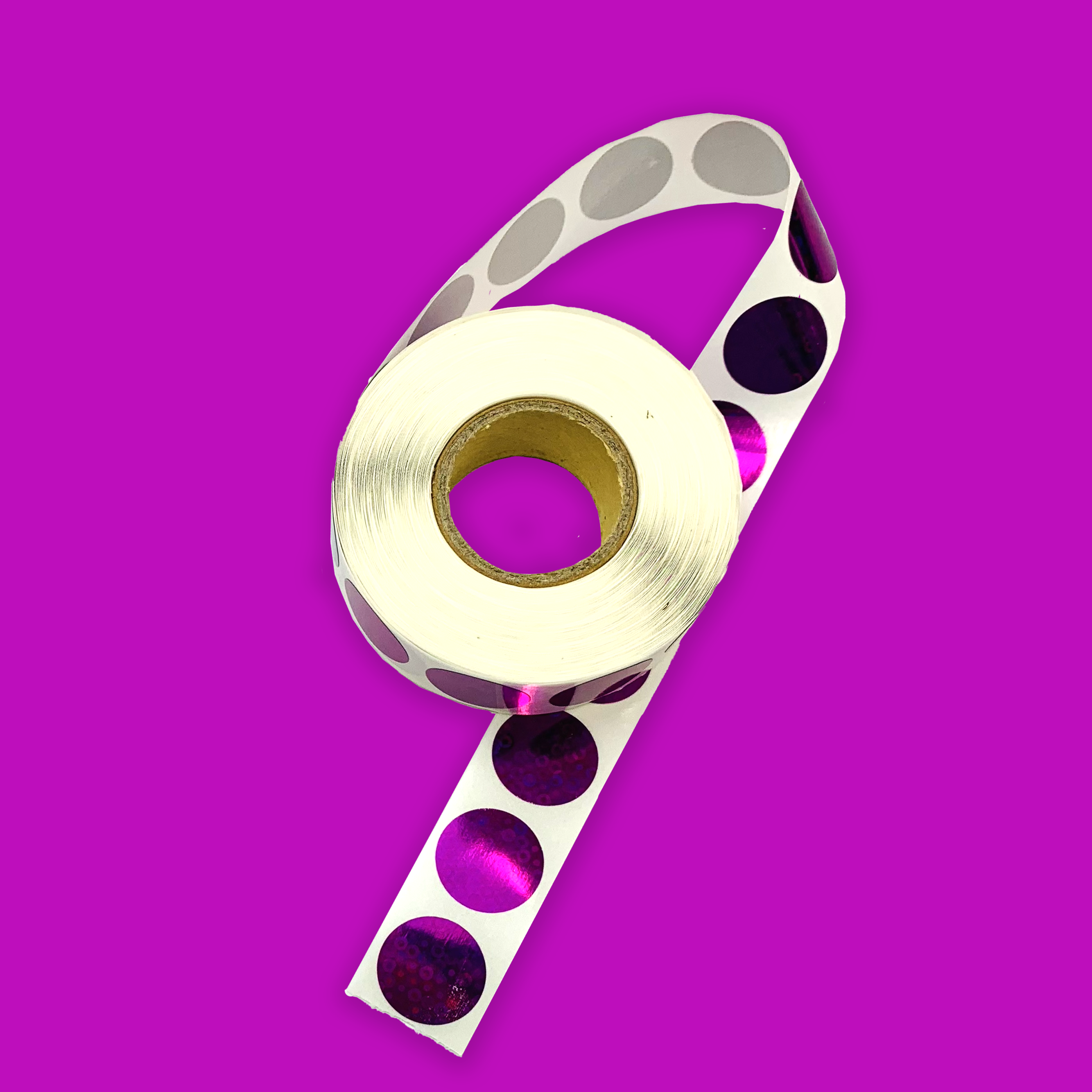Scratch Off Stickers - Purple Metallic