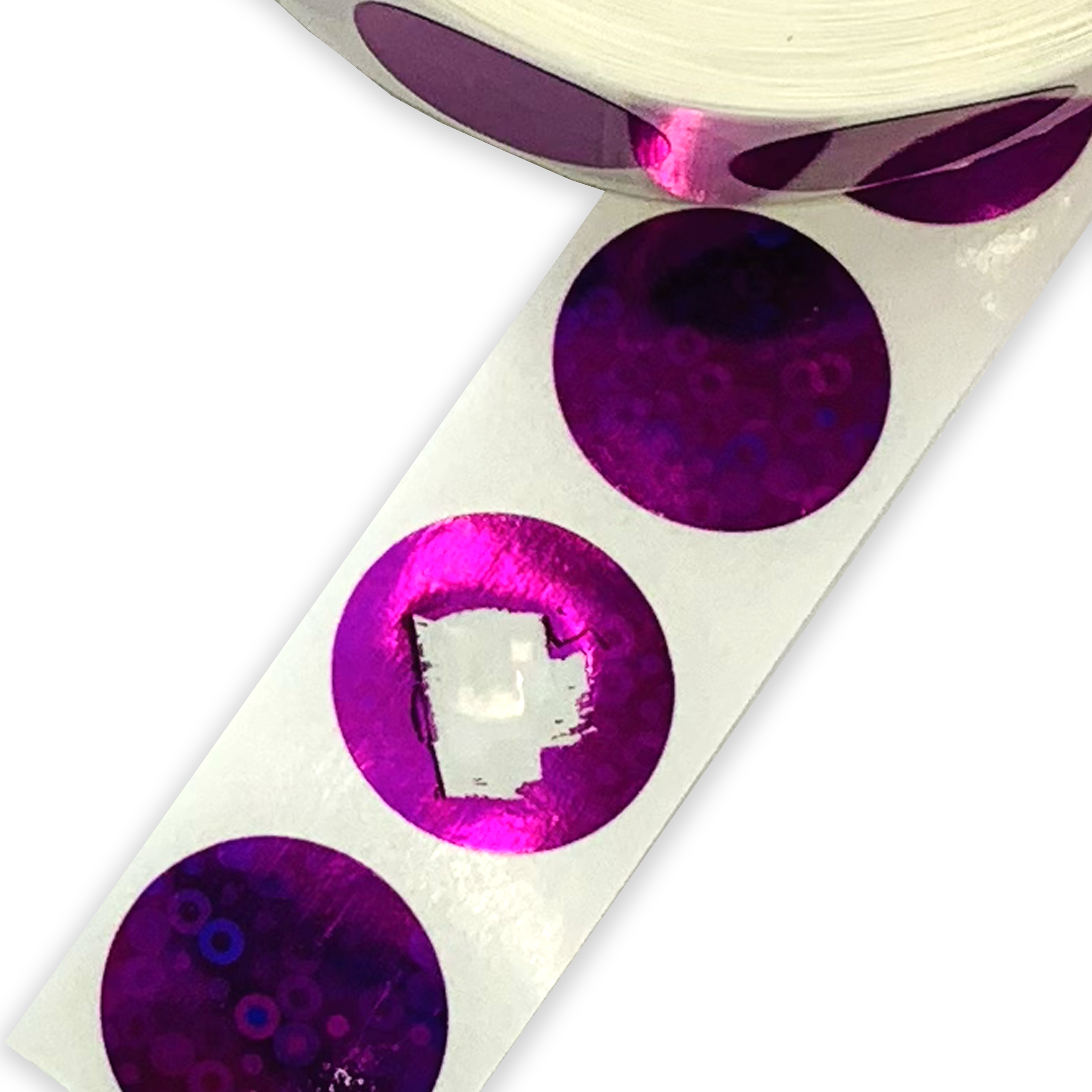 Scratch Off Stickers - Purple Metallic