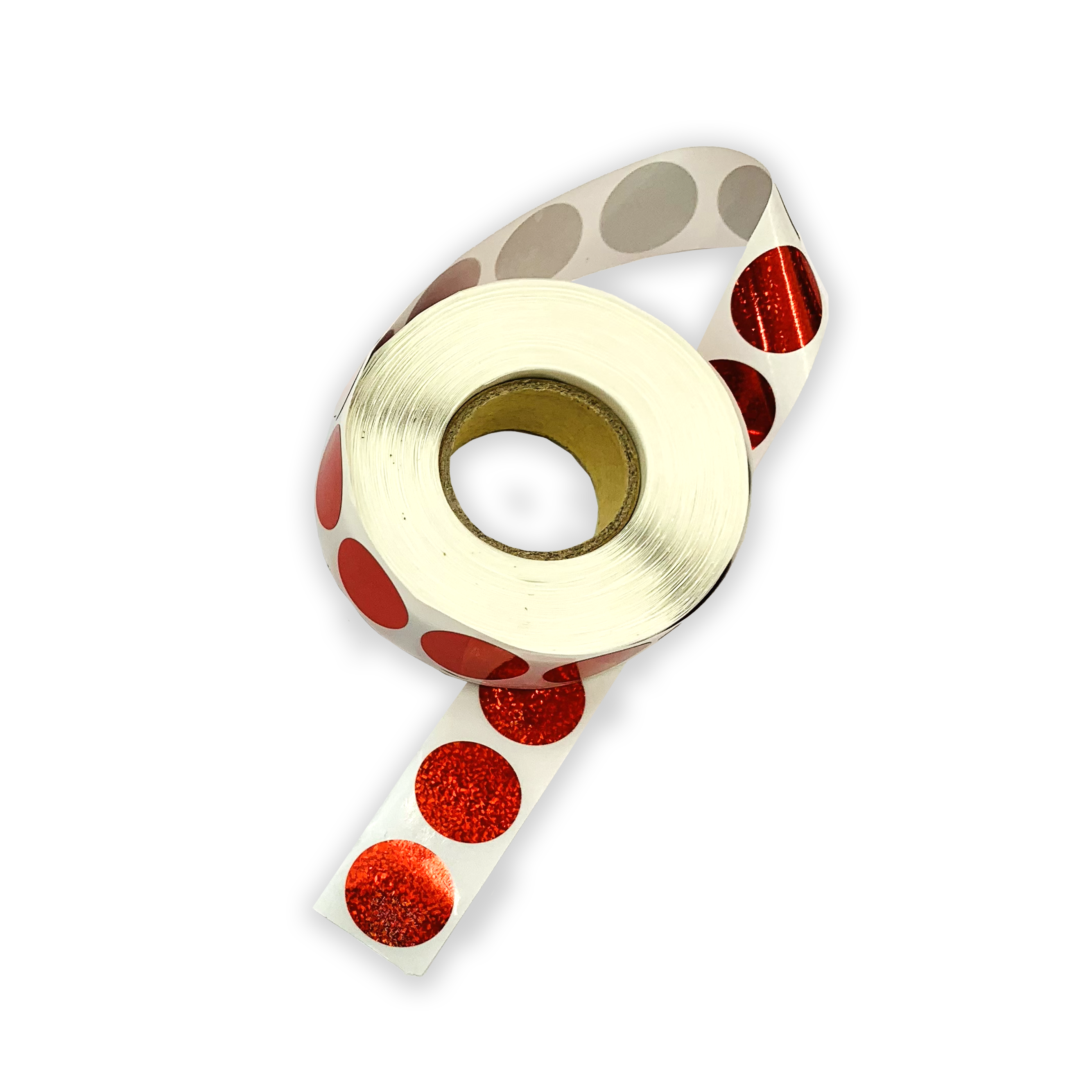 Scratch Off Stickers - Red Glitter